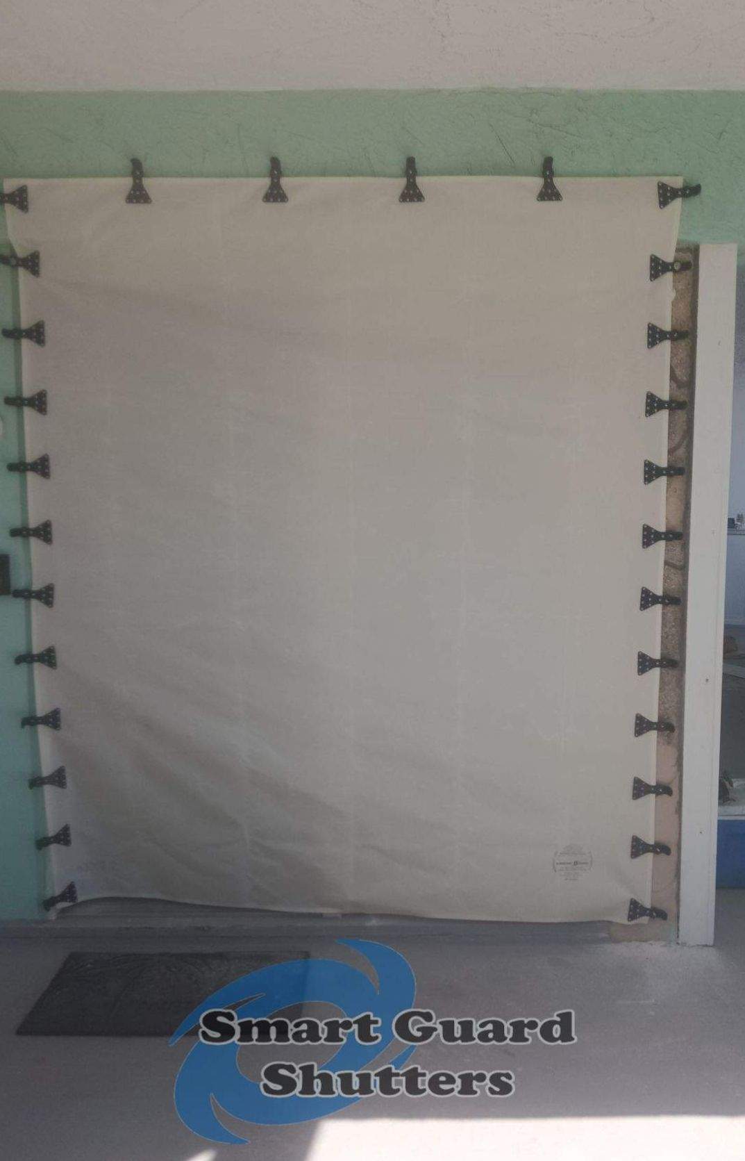 Hurricane Fabric in White by Smart Guard Shutters