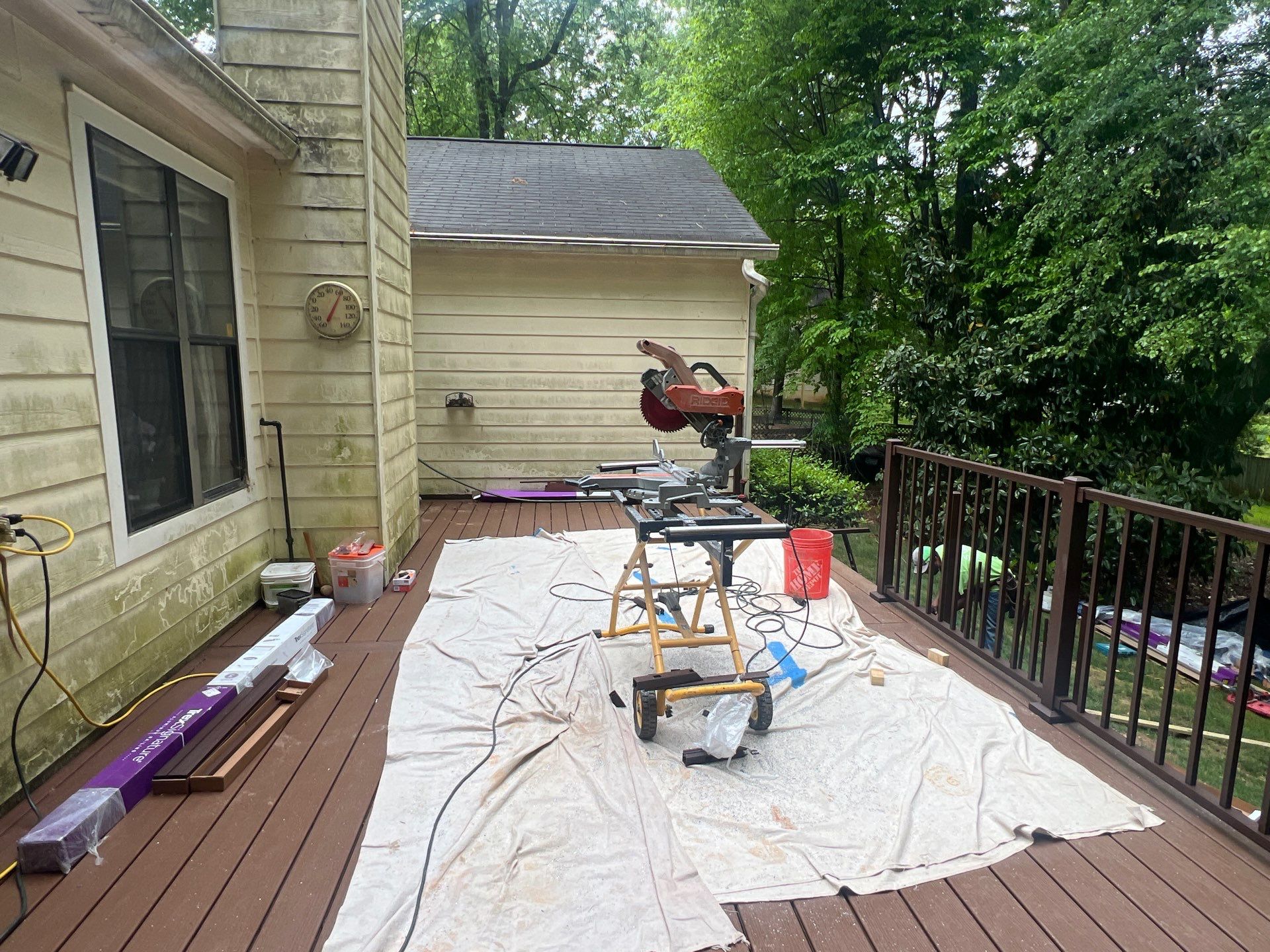 Complete Deck Reconstruction and Railing Upgrade in Alpharetta, Georgia by Swift Home Renovations 