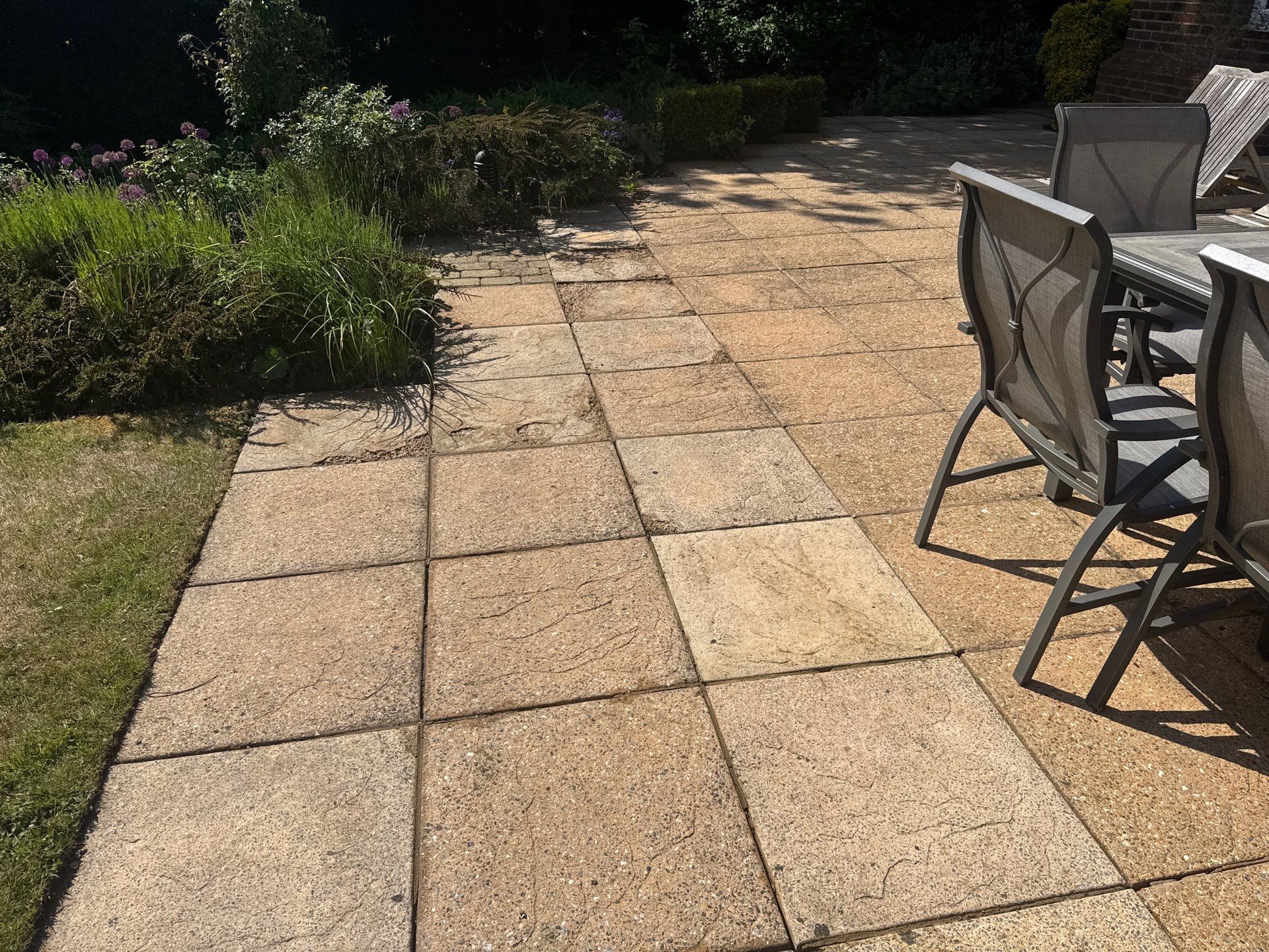 Patio Clean using 18inch Whirlaway FSC by Ges Exterior Cleaning ltd