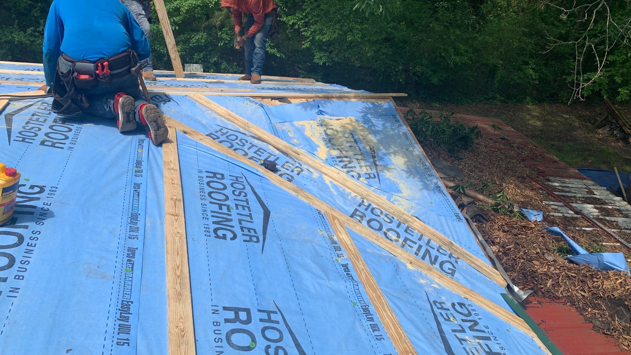 Residential Shingle Reroof using 29 gauge metal by Hostetler Roofing
