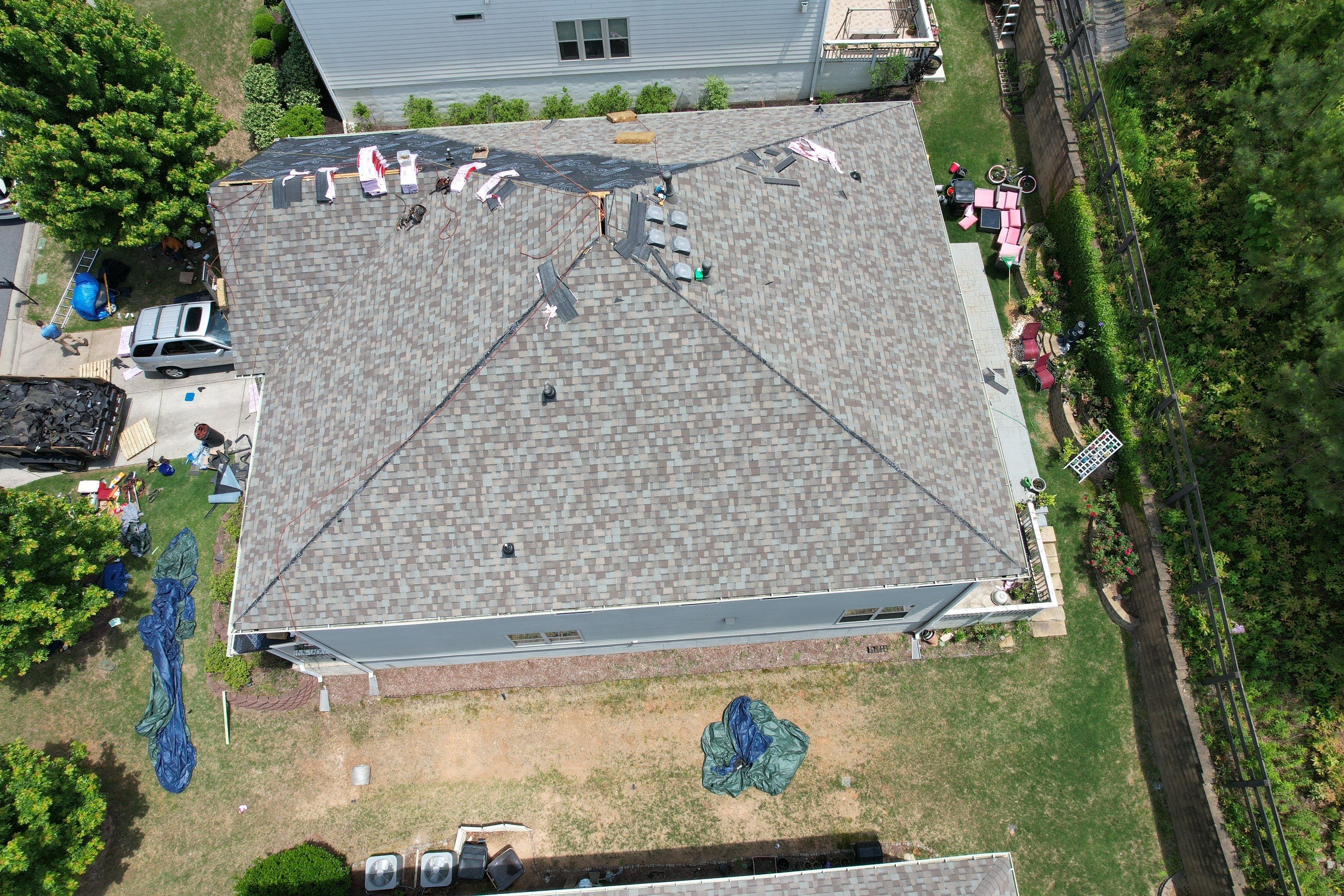 Residential Roofing Installation using Owens Corning by Inspector Roofing and Restoration
