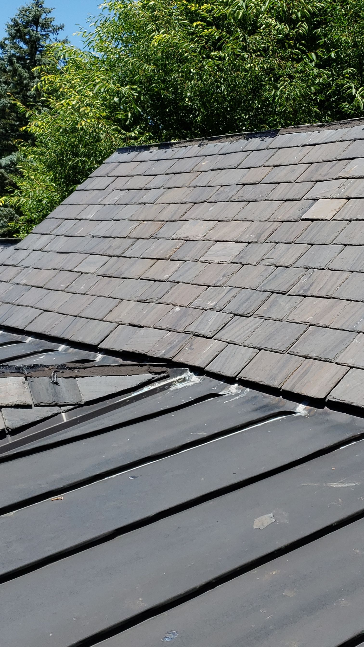 Slate repair in Guilford by Roof Right Inc