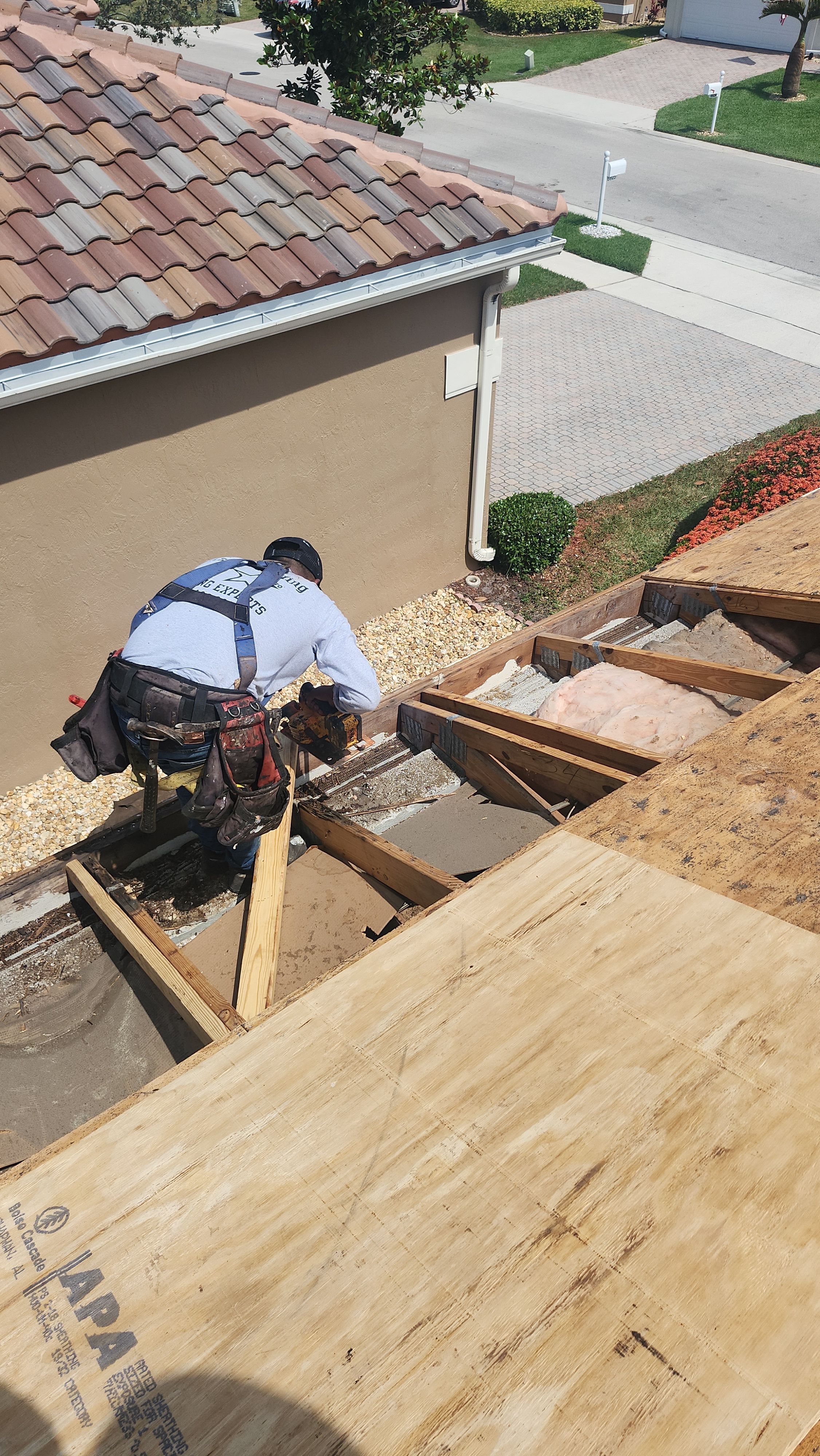 New Barrel Tile Roof Installation and Decking Repair in Boynton Beach by Aastro Roofing