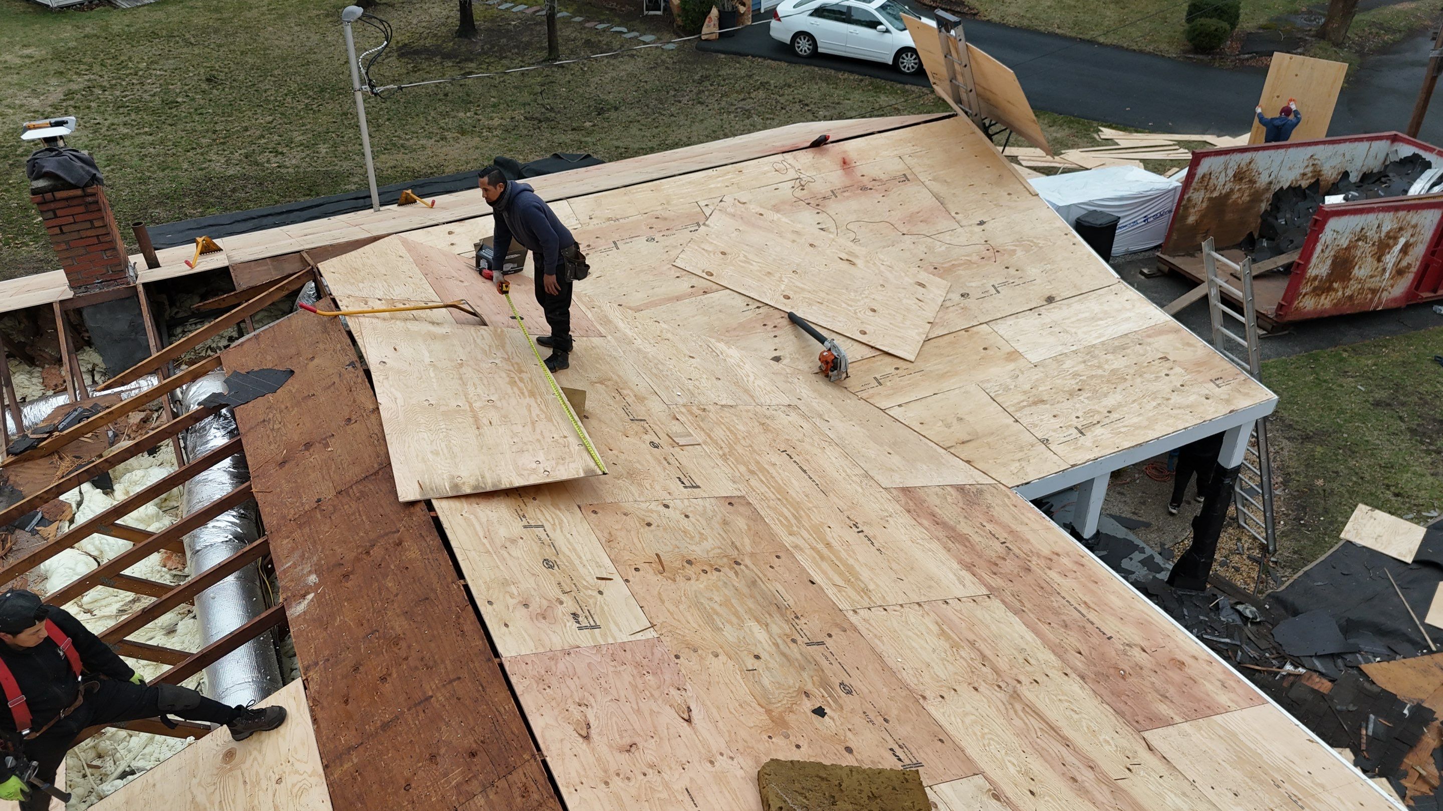 .Full Roof Replacement, Plywood Decking & EPDM System in Peabody by Mighty Dog Roofing of Greater Middlesex County