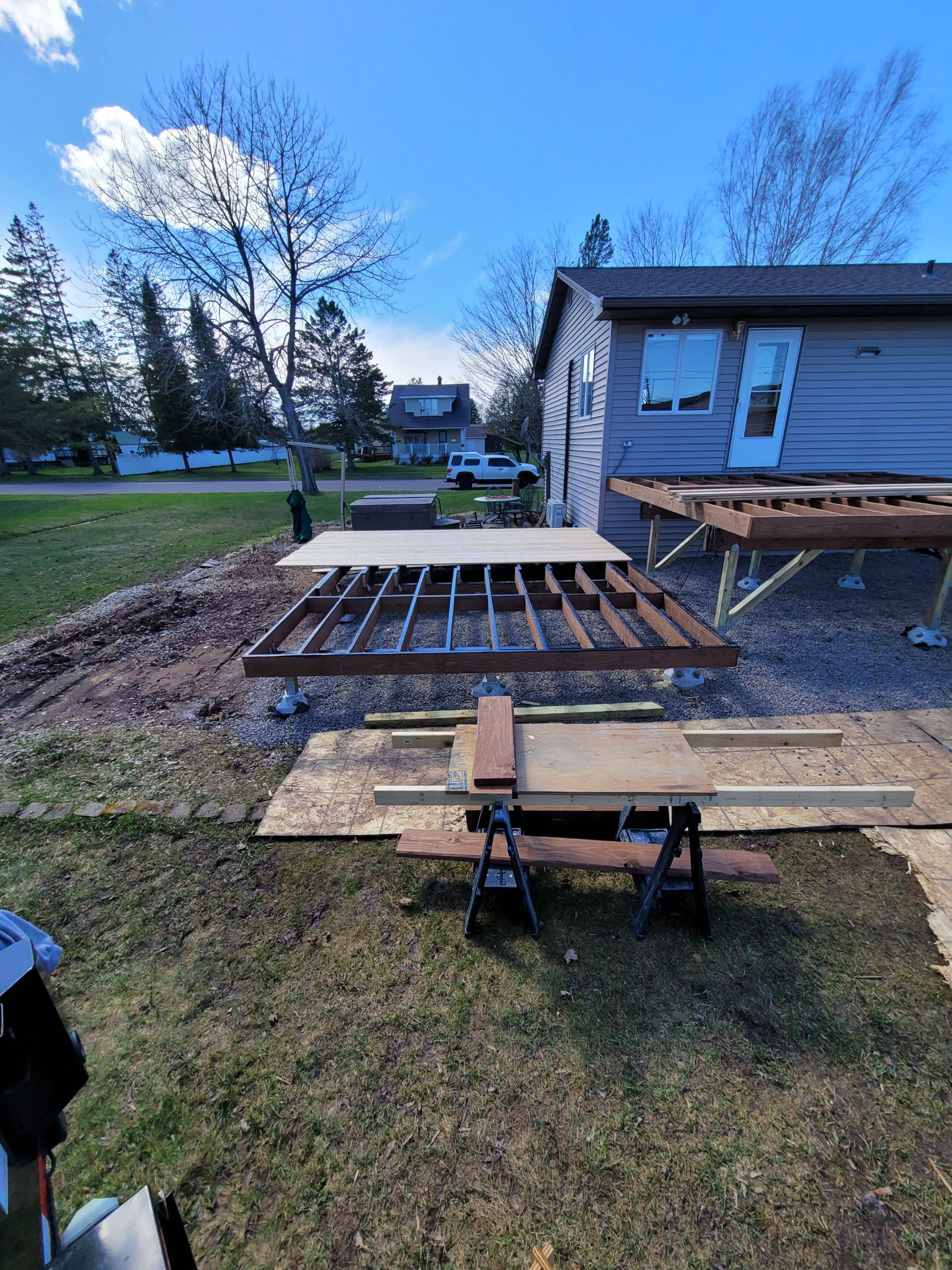 Multi-Level Cedar Deck by Anchor North Property Services