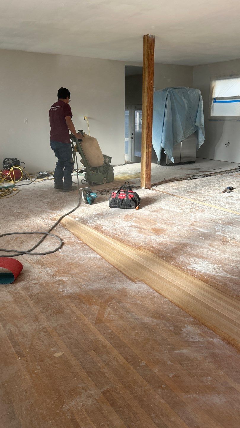 Repair and Refinish for hardwood floors  by Footprints Floors of Nashville