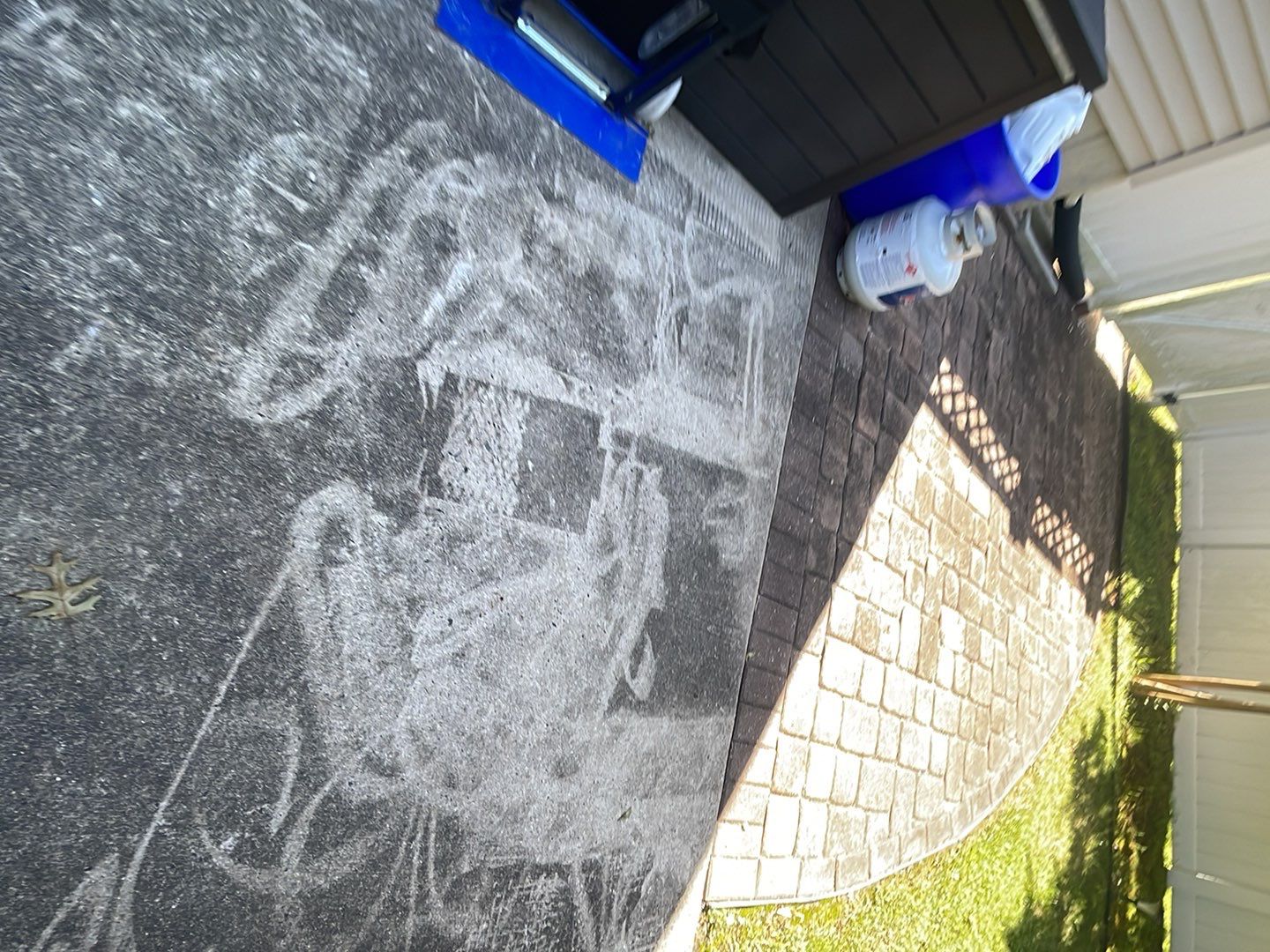 Amazing transformation-House SoftWash & concrete Cleaning by SJ Exterior