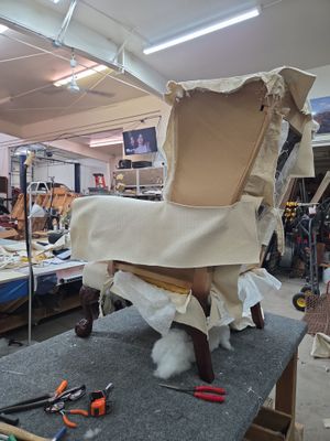 Wingback Chair & Ottoman