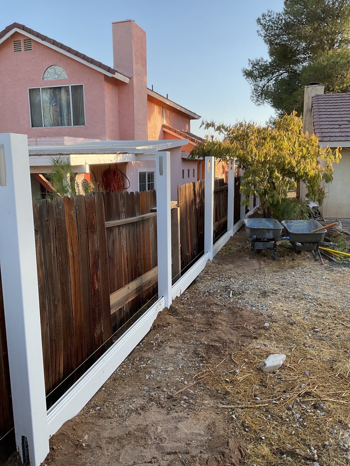 Fence Installation using Vinyl by Fence Guys Inc.