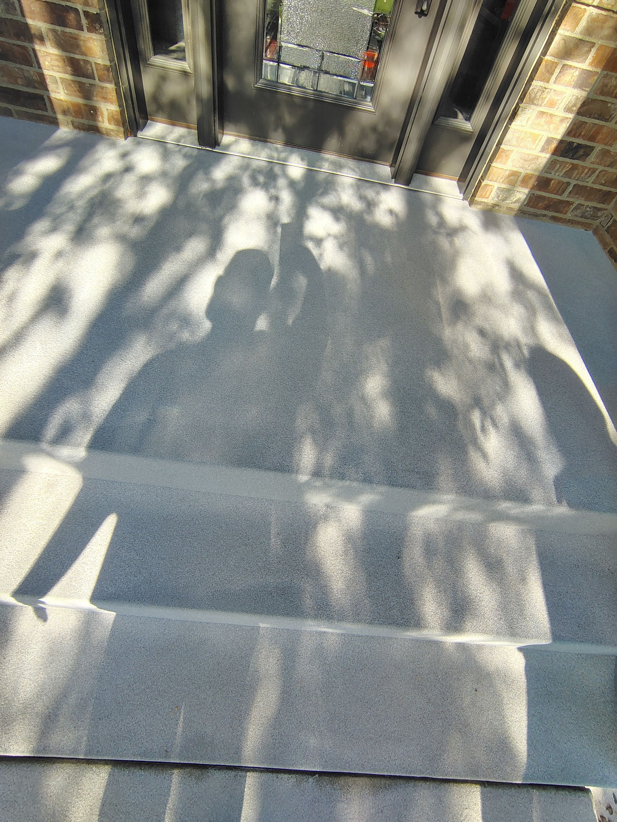 Front Porch Concrete Coating and Restoration in Harrisburg by Select Painting, Coatings & Garage Cabinets