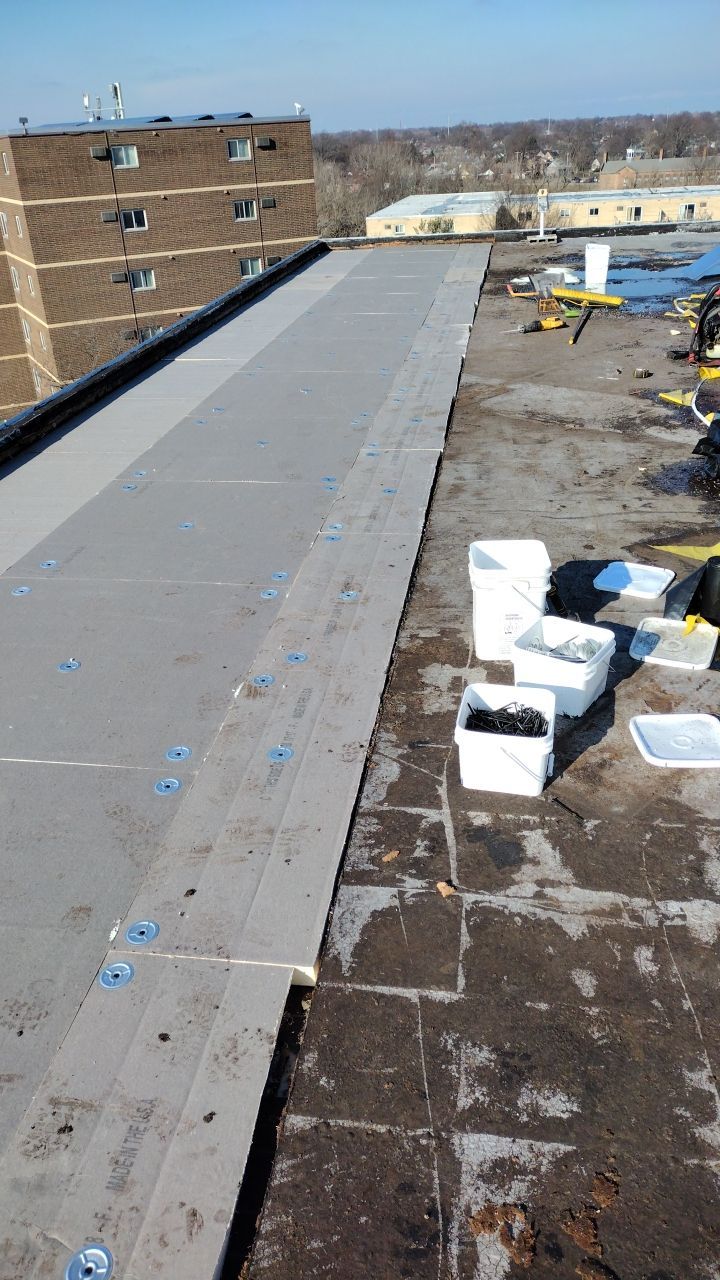 Commercial flat roof parma by Absolute Roofing and Construction