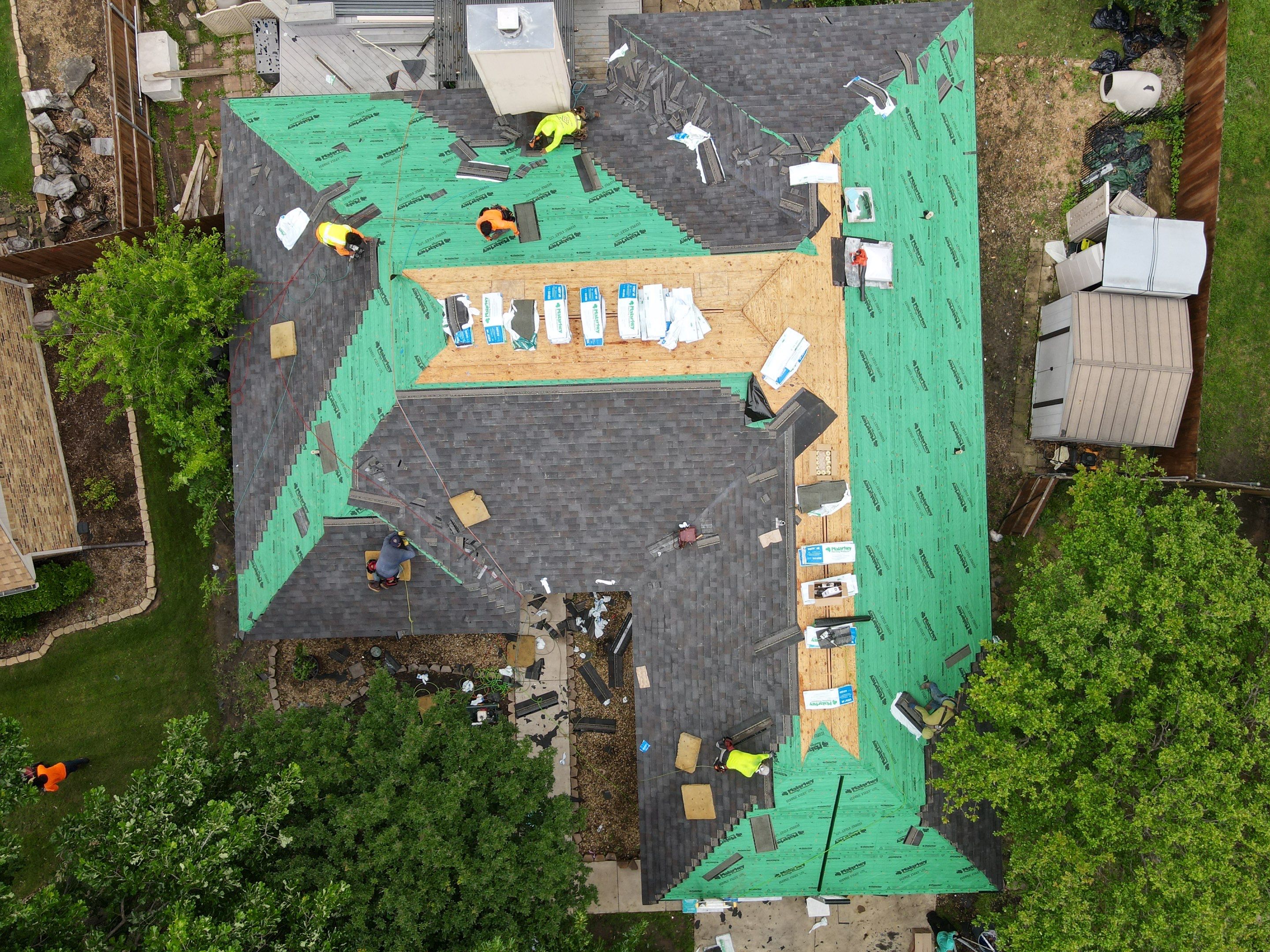 New Sky light/ New Roof/ Gutters and Fence Staining.  by Berry Good Roofing 