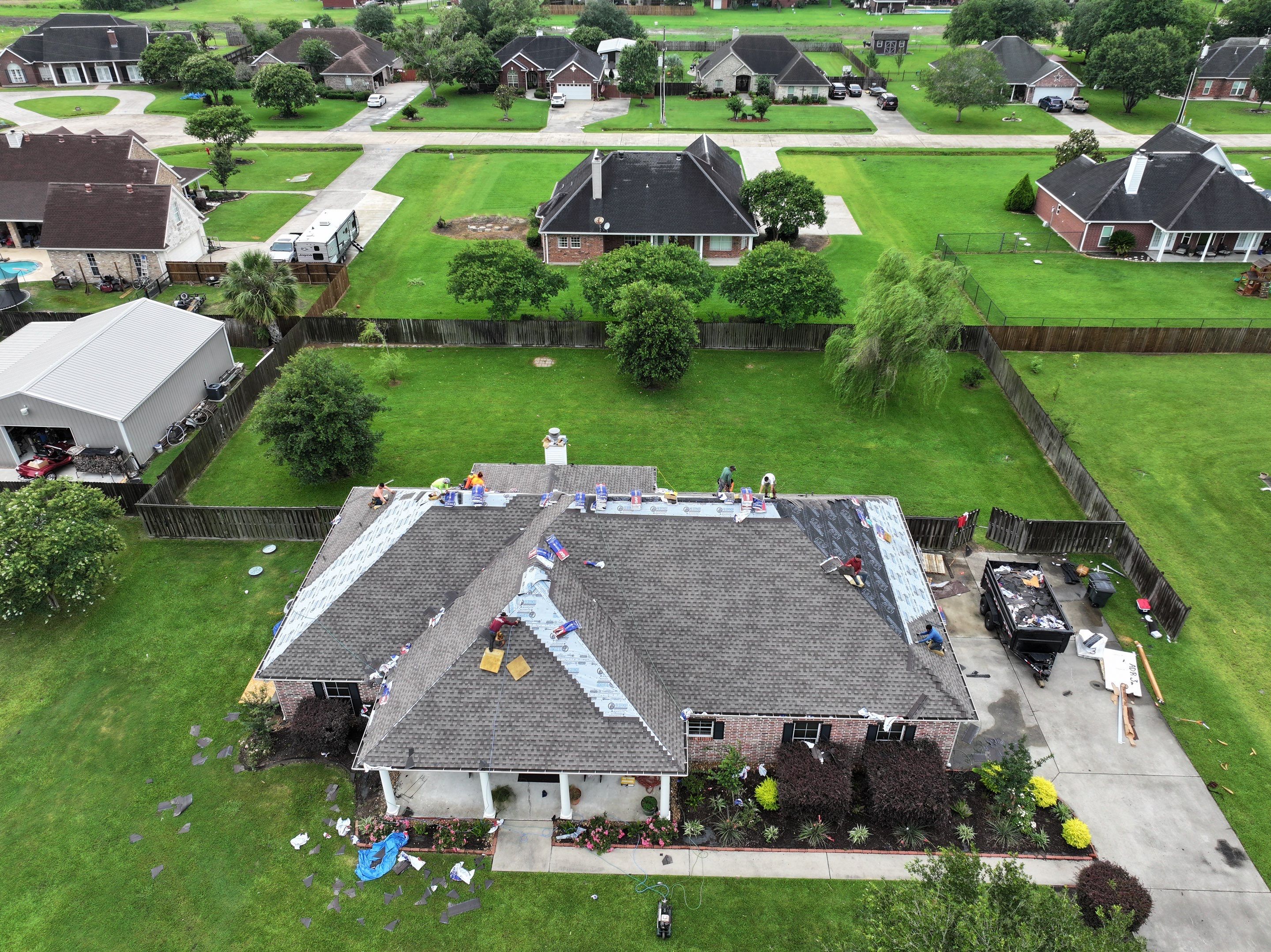 Residential Roof Replacement using GAF HDZ - Weathered Wood by Elite Roofing LLC
