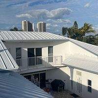 .032 Aluminum 1.5" Mechanical Seam Regal White  by Total Roofing System The Metal Roof Experts