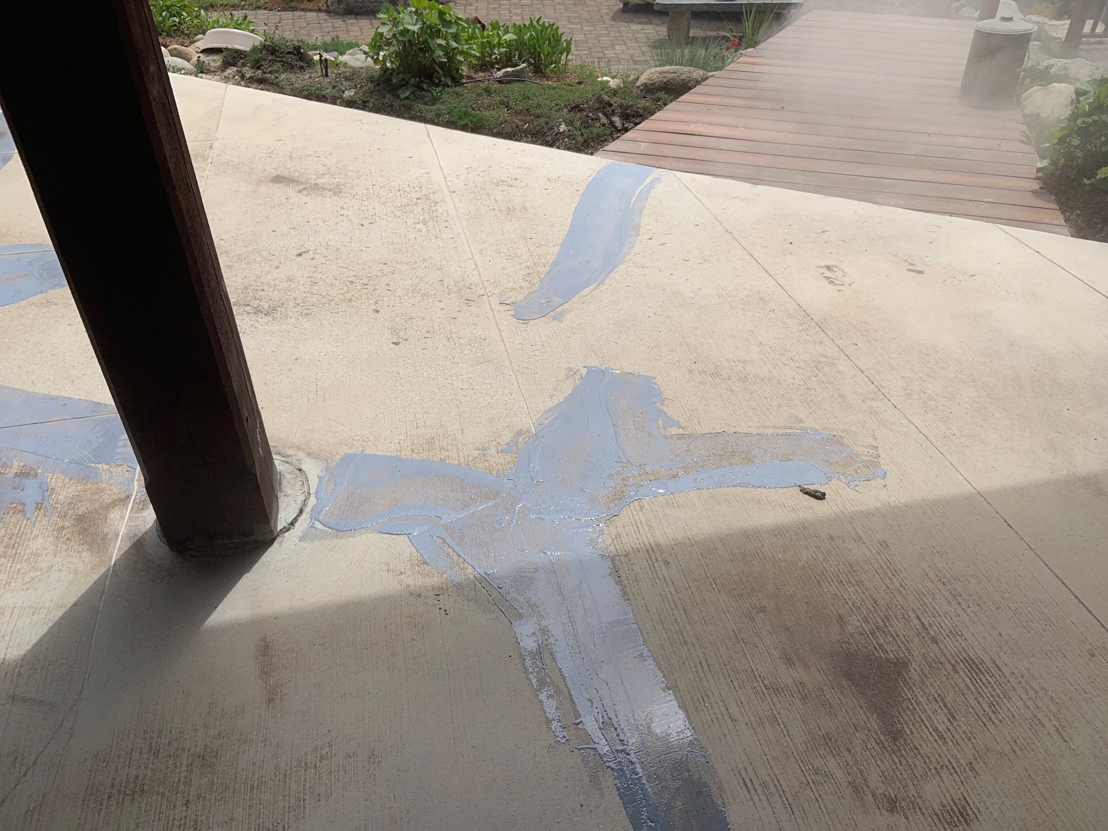 Patio Transformation using Mt Everest by Croc Coatings, LLC