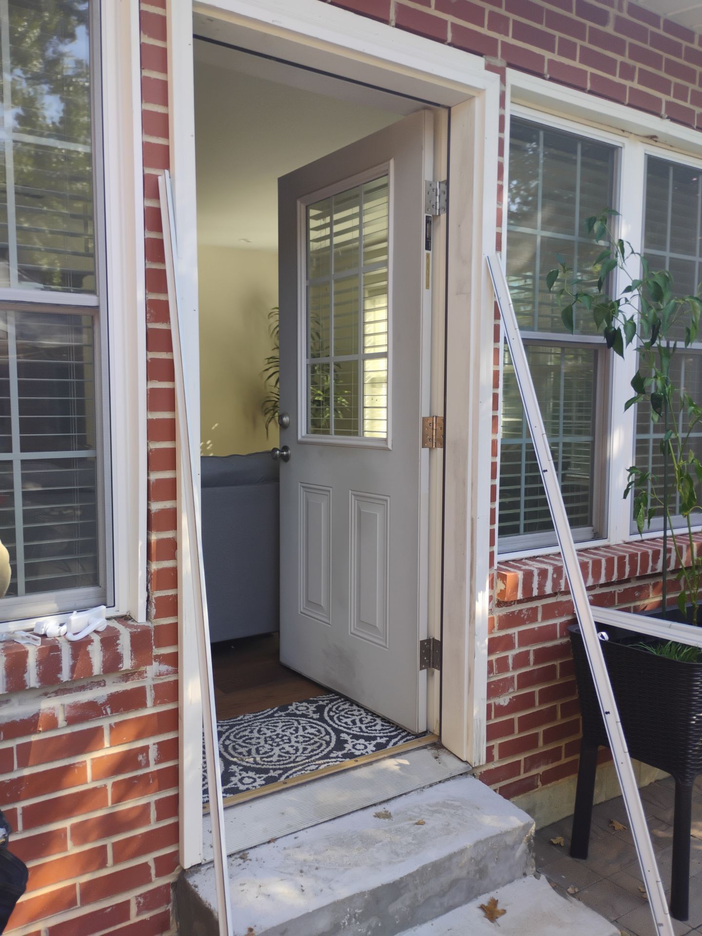 Dual Storm Door & Recessed Lighting Installation – St. Louis, MO by Legendary Services Company LLC.