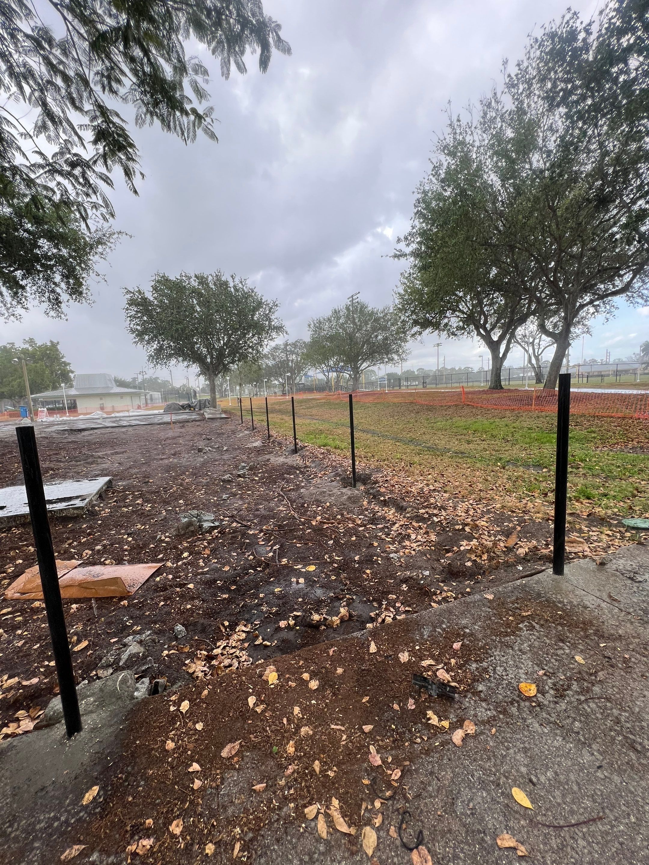 Vinyl Coated Chain-link fence for the City of Naples around Fleischmann Park Playground.  by Asap fence and gates, LLC