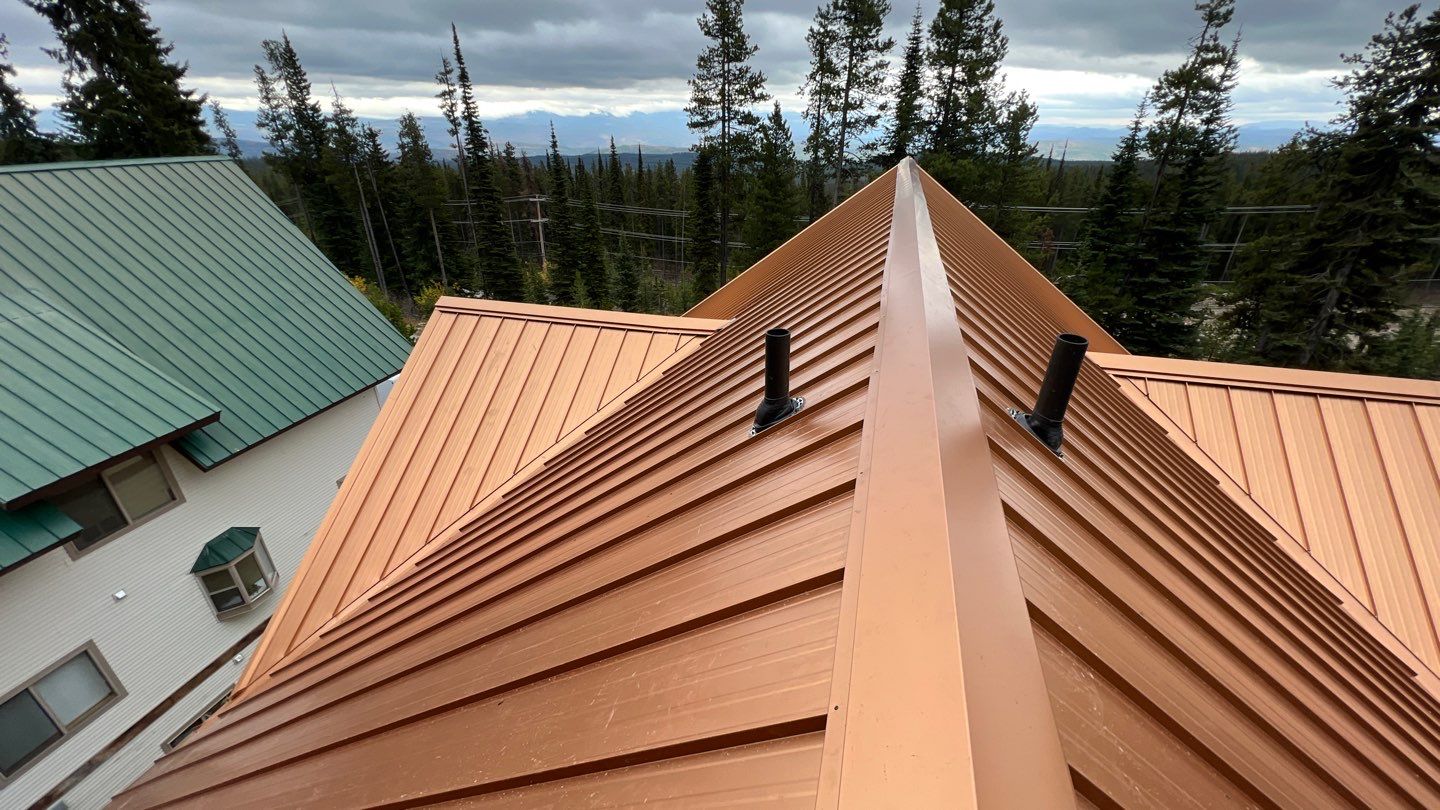 Residential Roofing Installation using 12" Prolok metal  by Top Notch Roofing Inc