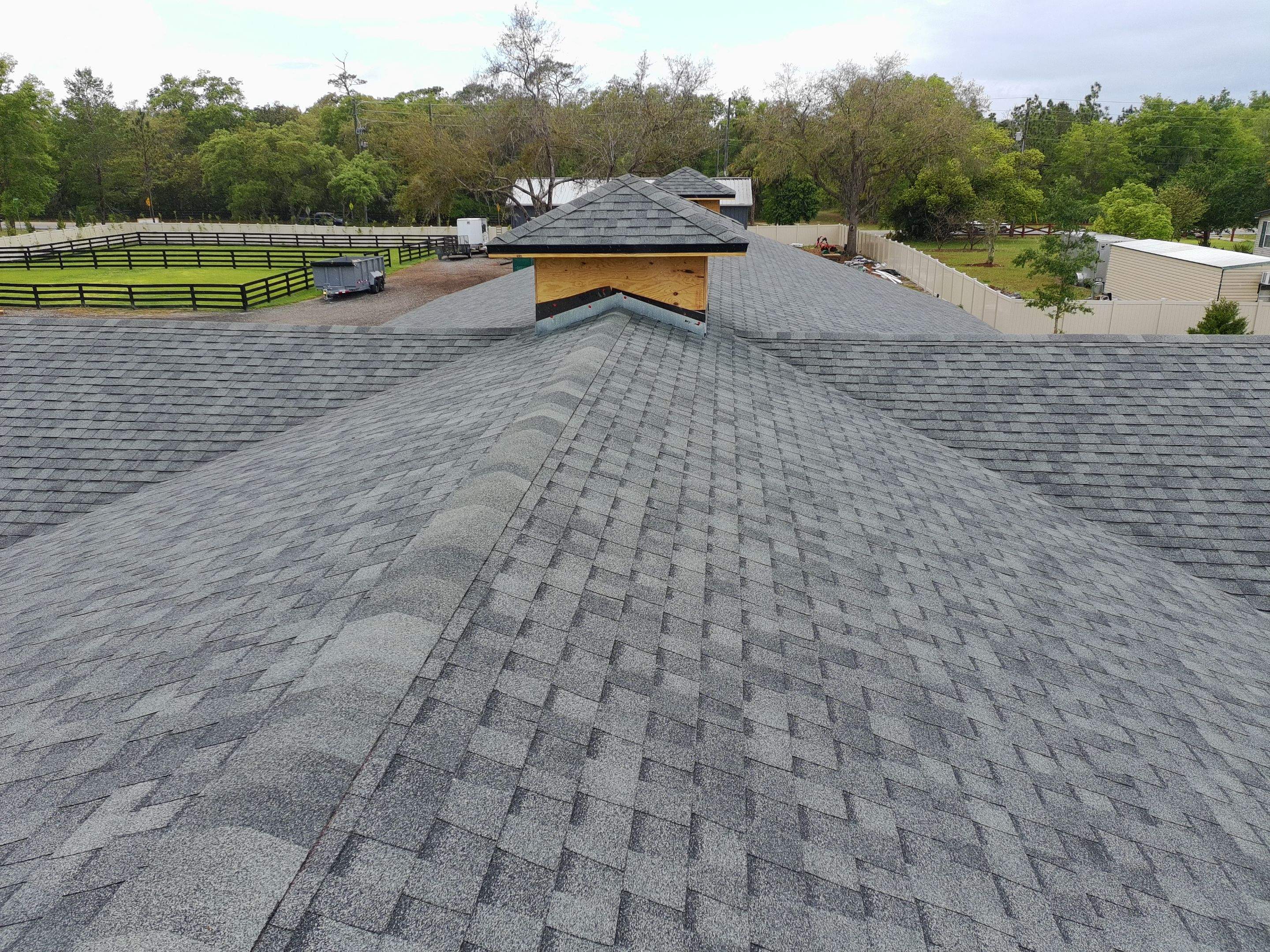 Custom Post-Frame Horse Barn and Shingle Roof Installation in Geneva by Fortified Roofing Solutions Corp.