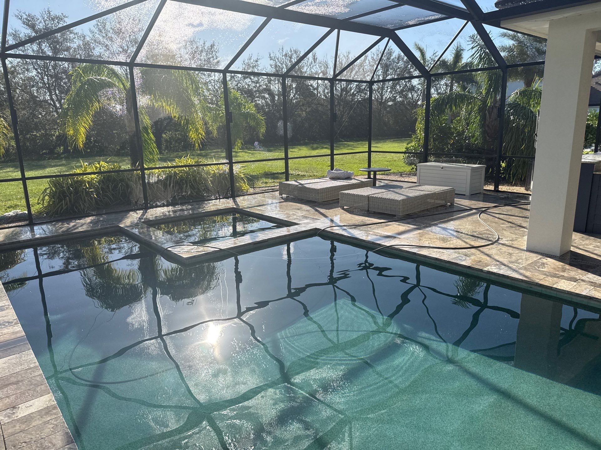 Driveway and Pool Deck Cleaning in Bradenton, FL | Winding River Community by Sunshine AquaWash