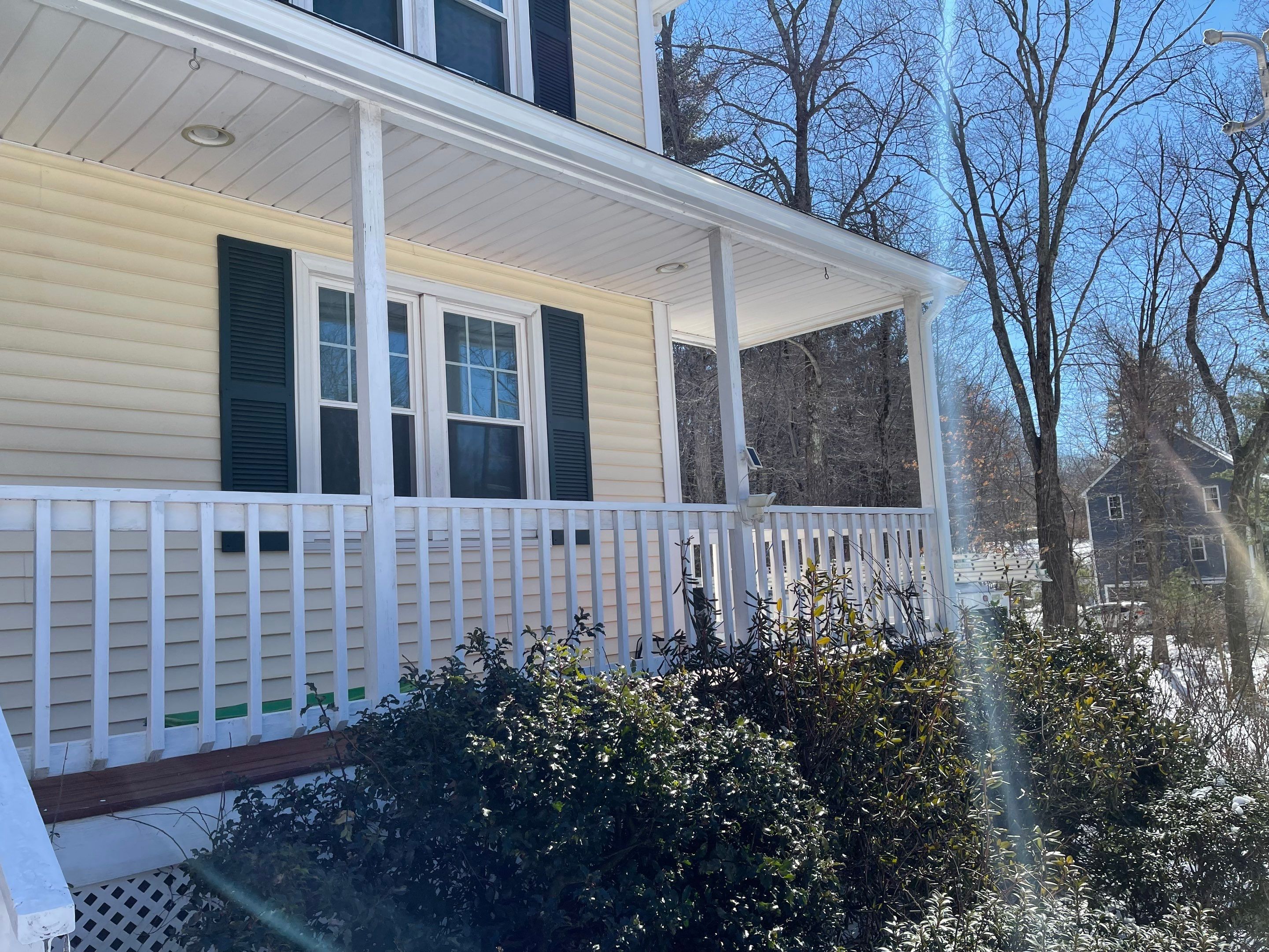  New White Gutter Installation  by Sensible Home Solutions