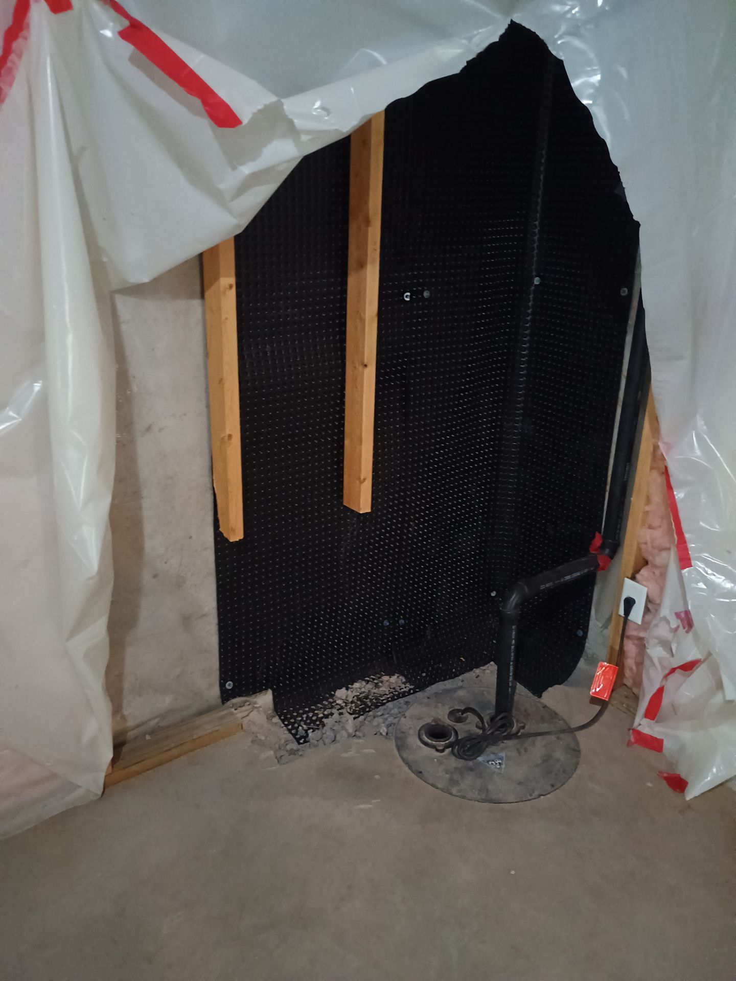Basement Wall Drainage in Woodbury, MN by Waterproofing Northeast
