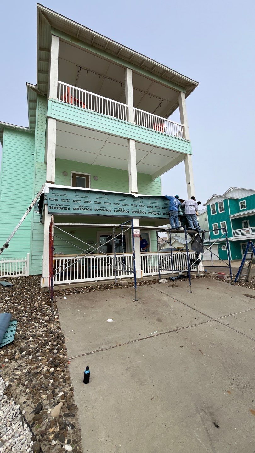 Walk Out Patio Cover by Bayfront Roofing and Construction