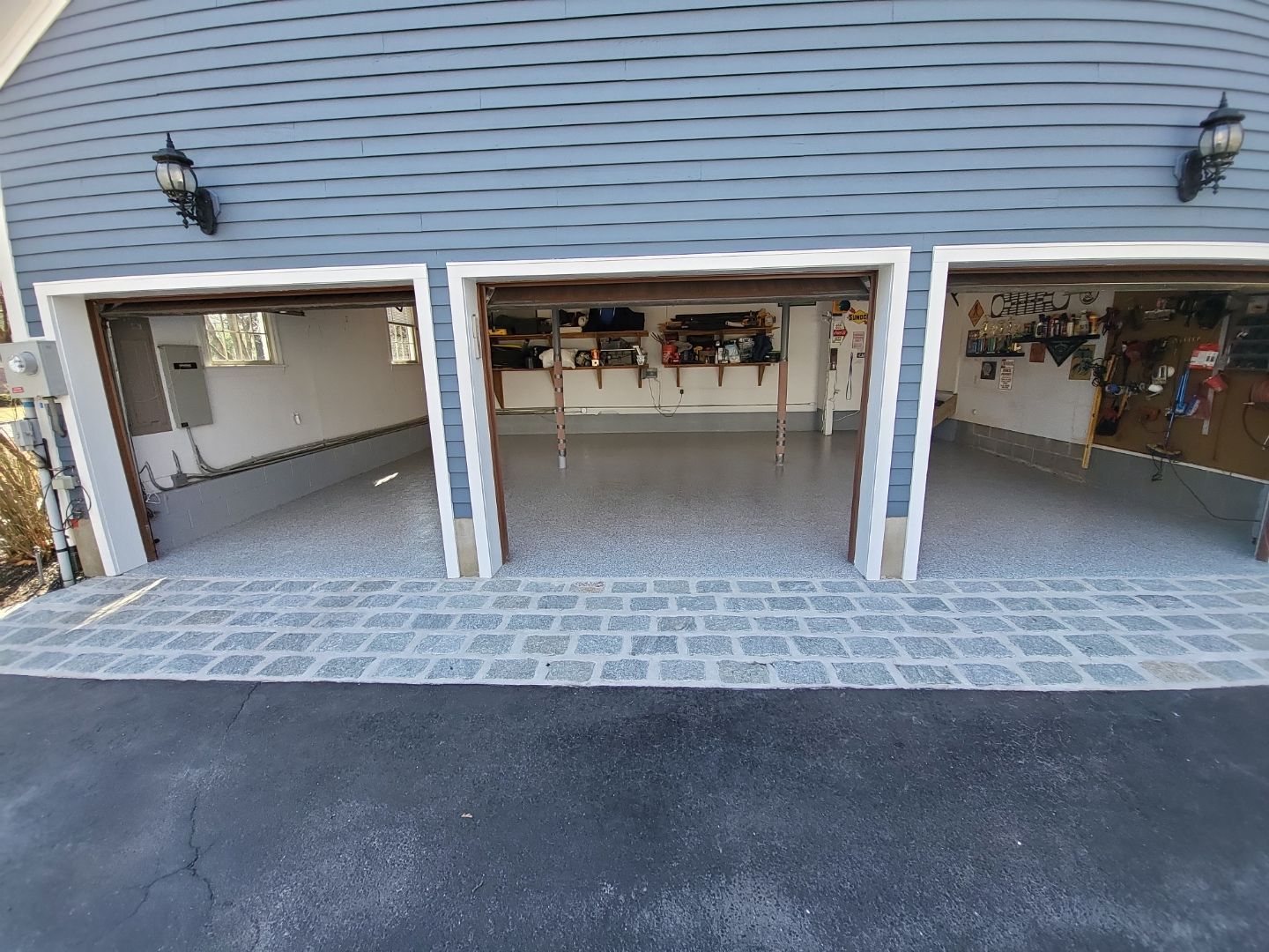 Garage Floor Coating using Penntek by Spectrum Painting, LLC