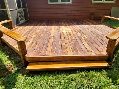 Deck using Wood Sealant