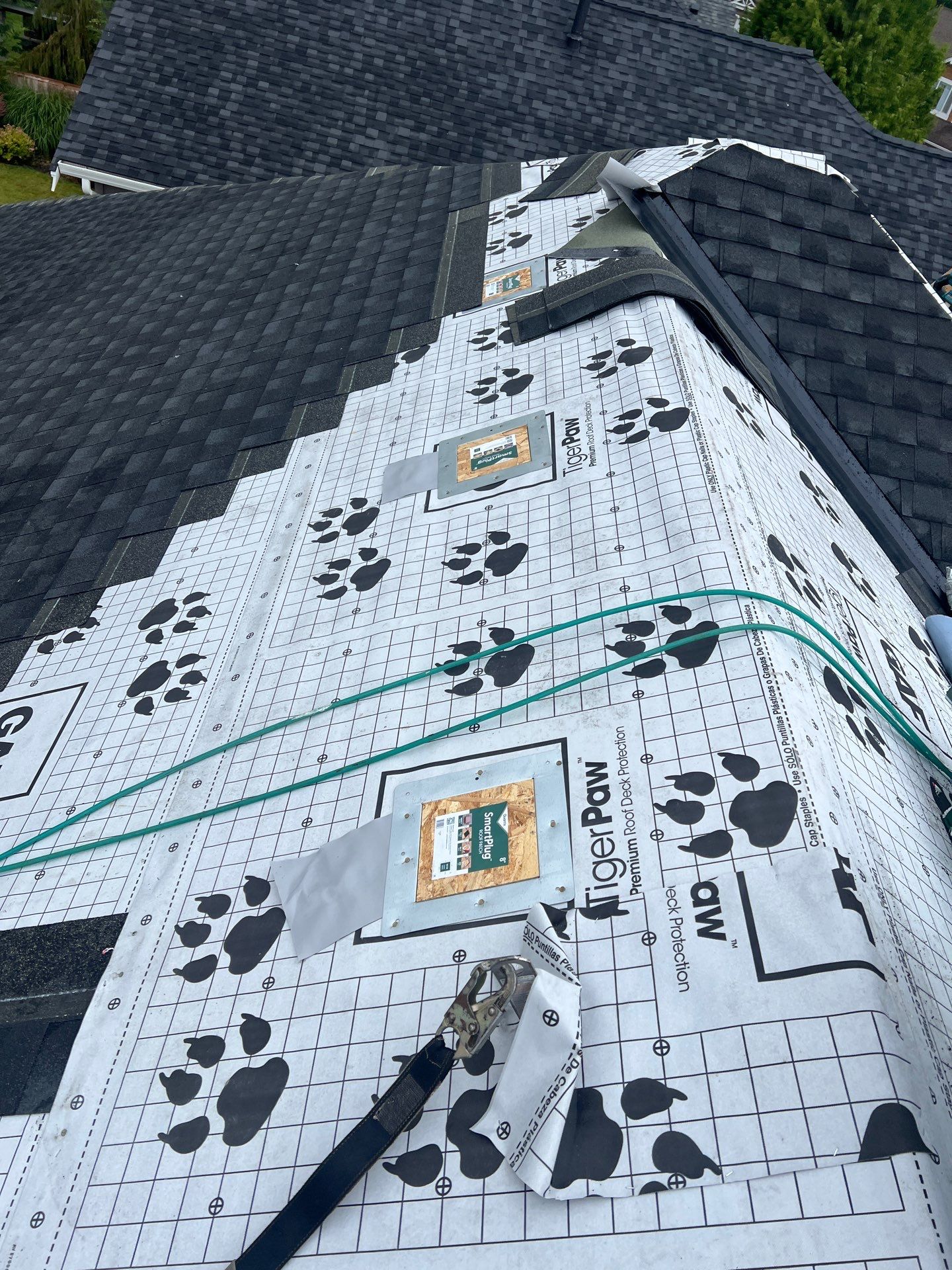 Residential Roofing Installation using GAF UHDZ Shingles by Roofing Formula LLC