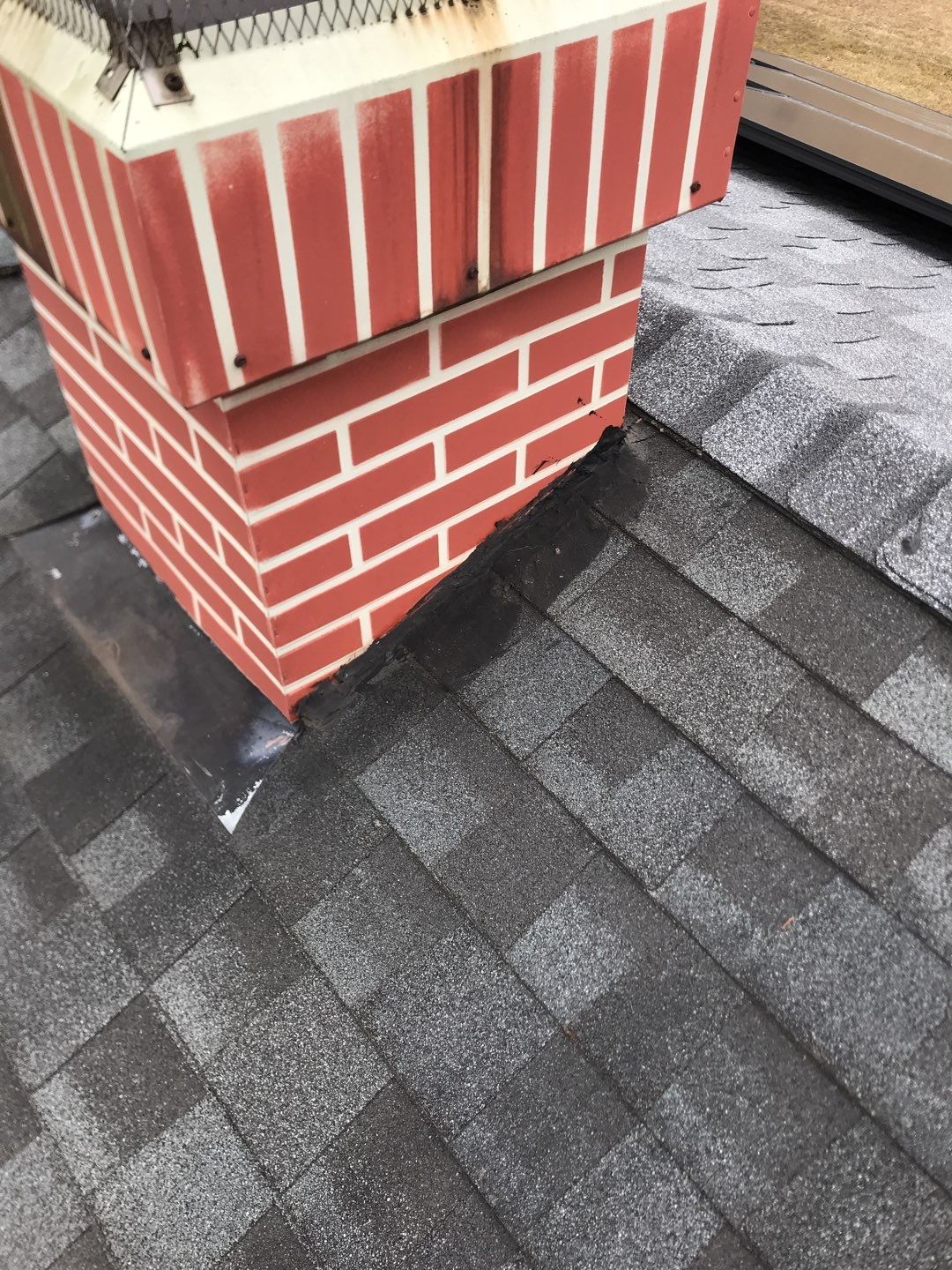 Metal chimney housing replacement by Pro Home Services Inc