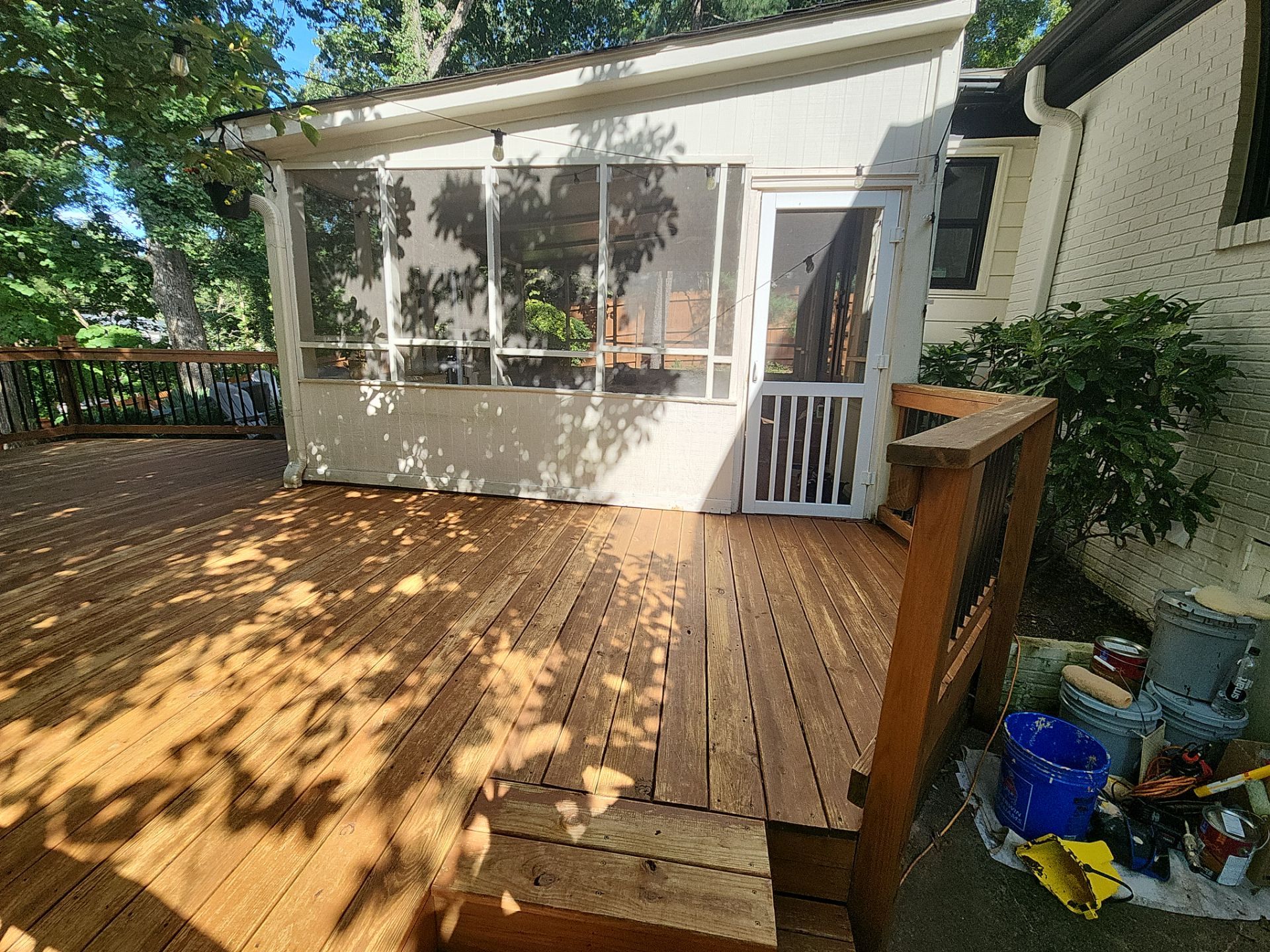 Weathered Deck using AcryFin and Stain by DuraSeal