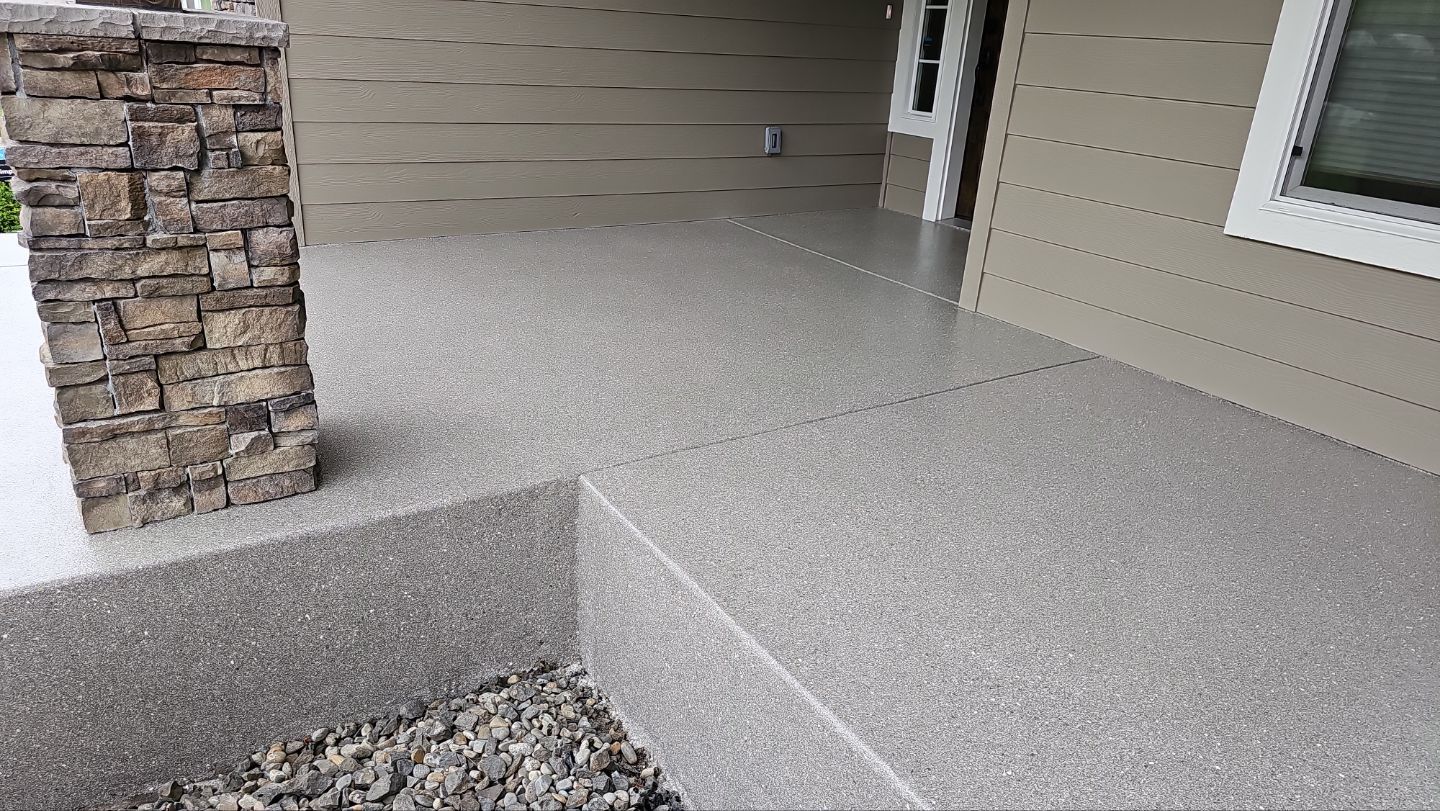 Entryway Transformation using Travertine by Croc Coatings, LLC