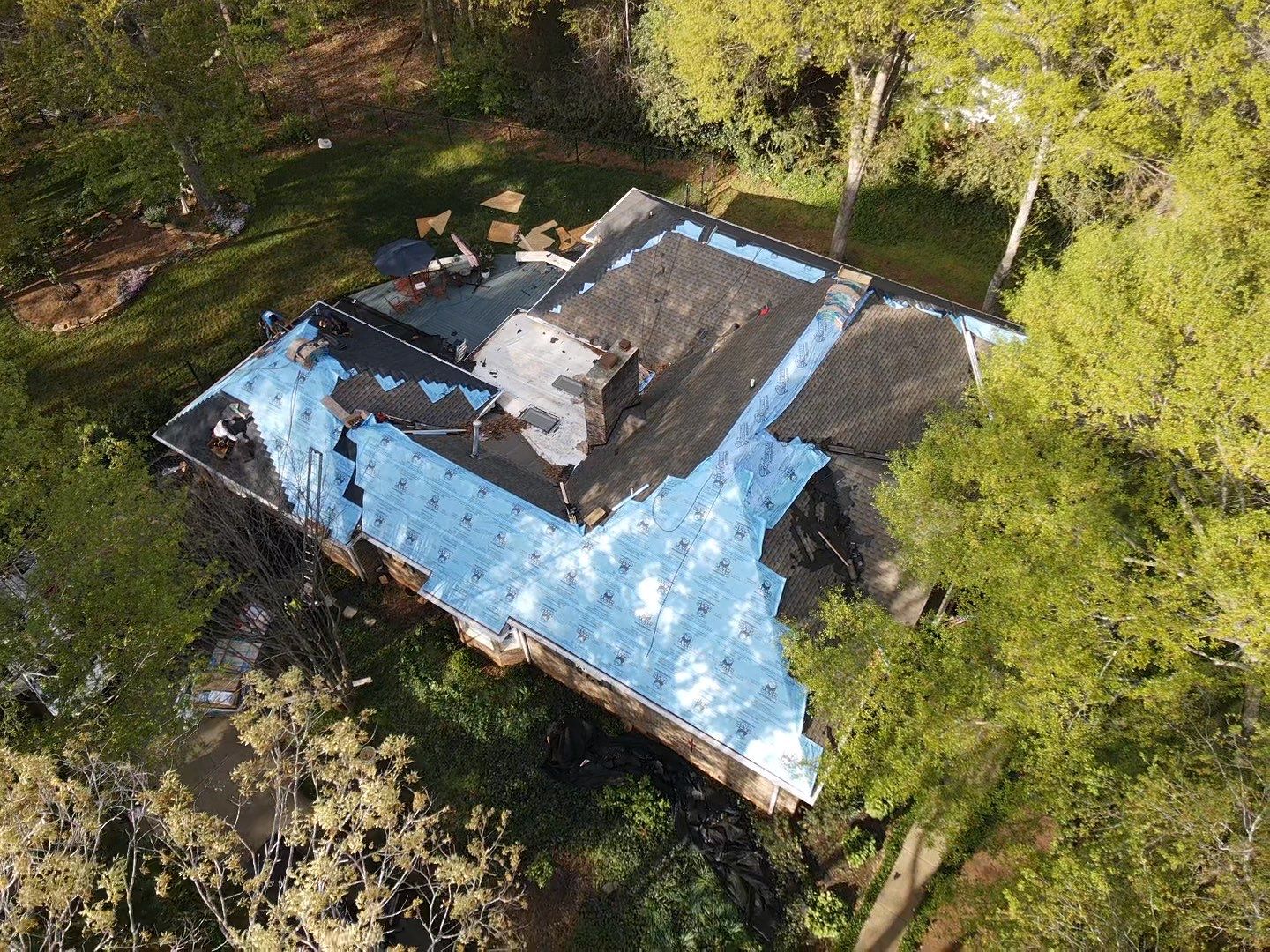Spartanburg Residential Roof Replacement with Architectural Shingles and Skylights by Roofers LLC