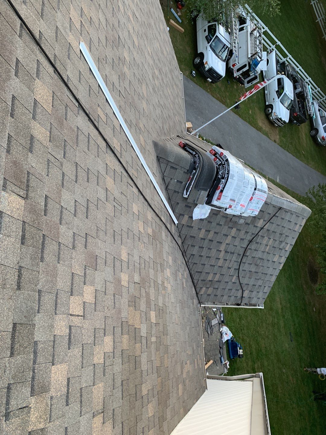 Residential Roofing Installation using Atlas Pinnacle Pristine Heather Blend by Frederick Roof Repair