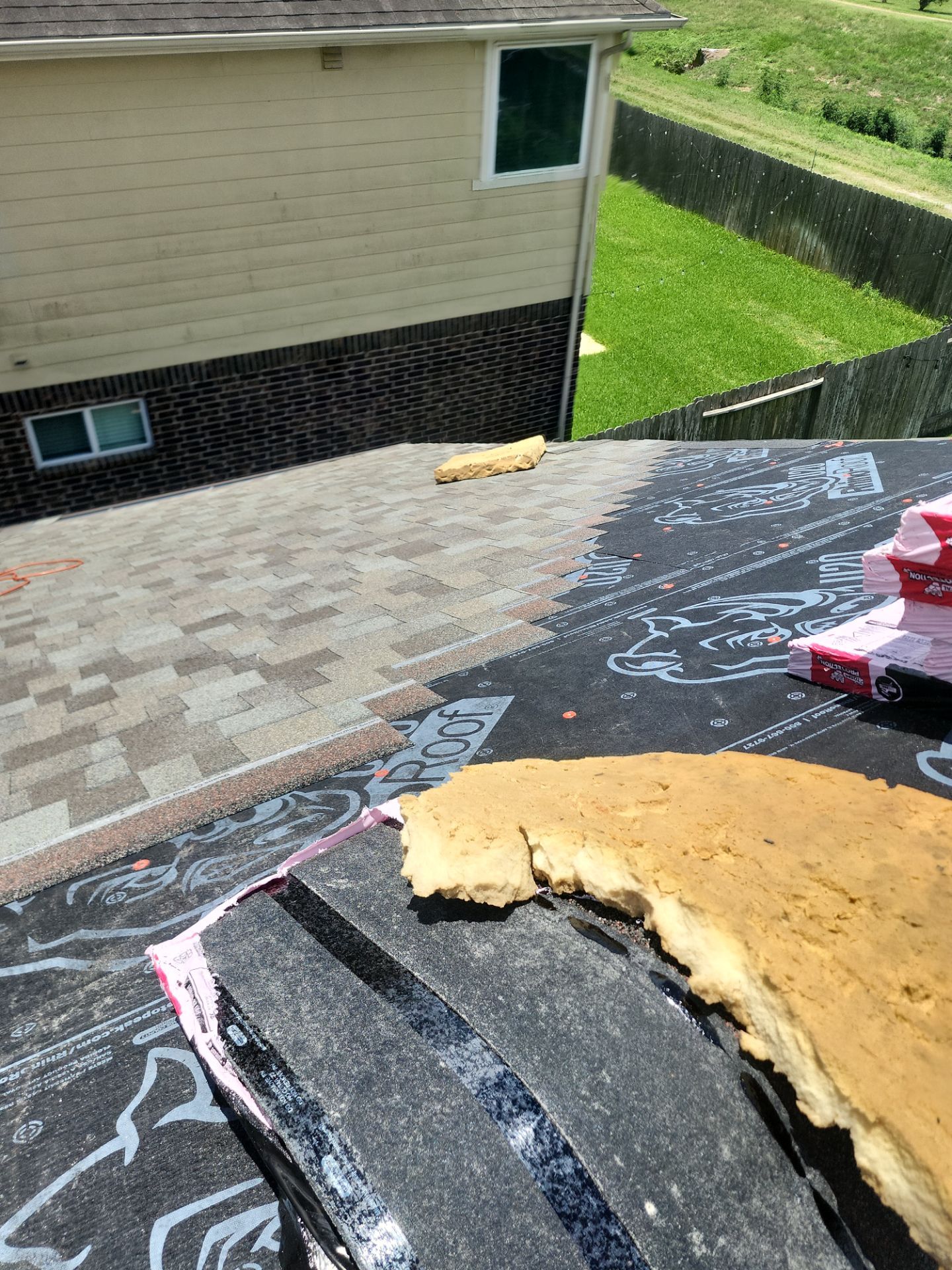 Residential Roofing Installation using Owen's Corning Duration (Lifetime) Shingles by Roof Repair Company