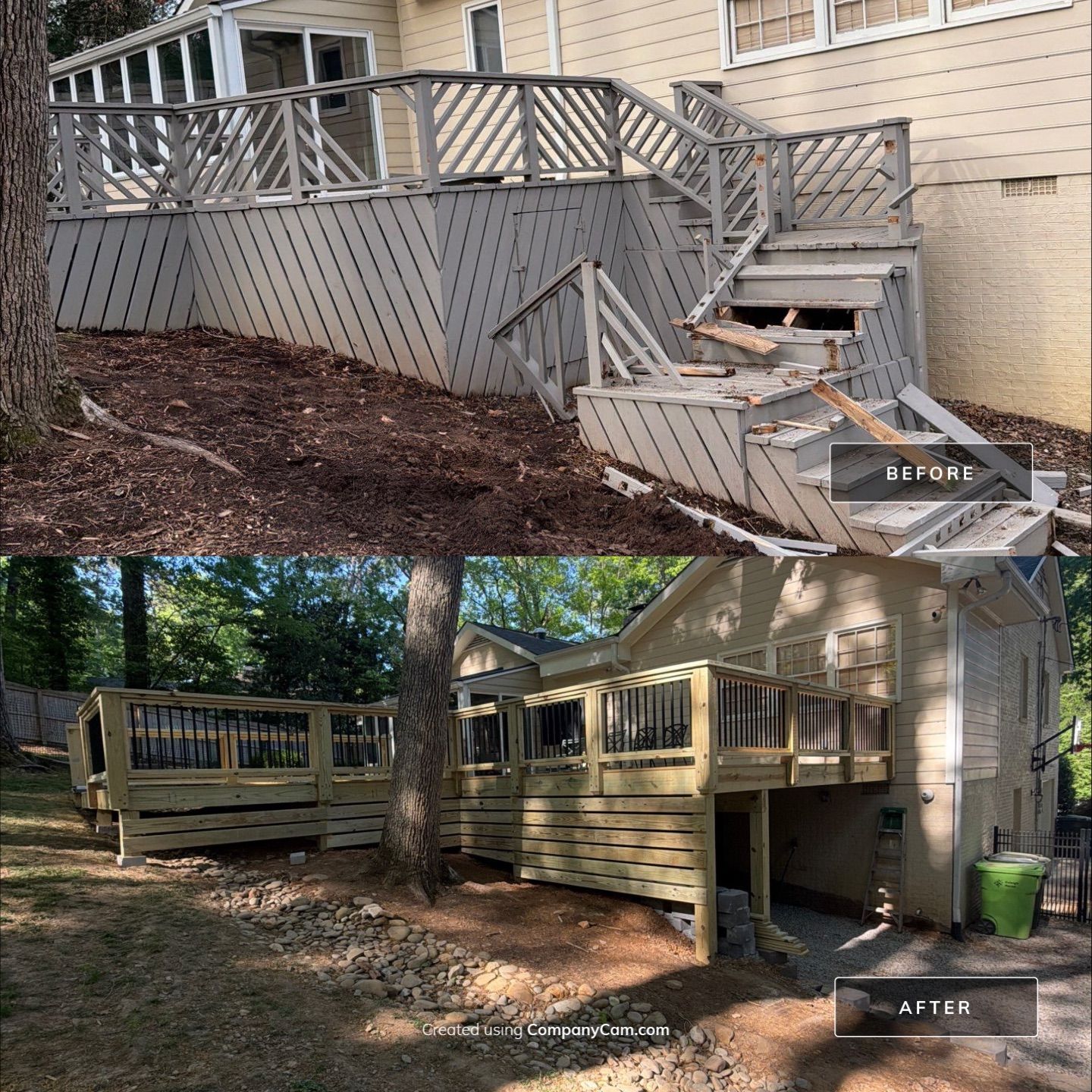 New Deck Construction & Site Improvements by Billy Weatherspoon Contractor