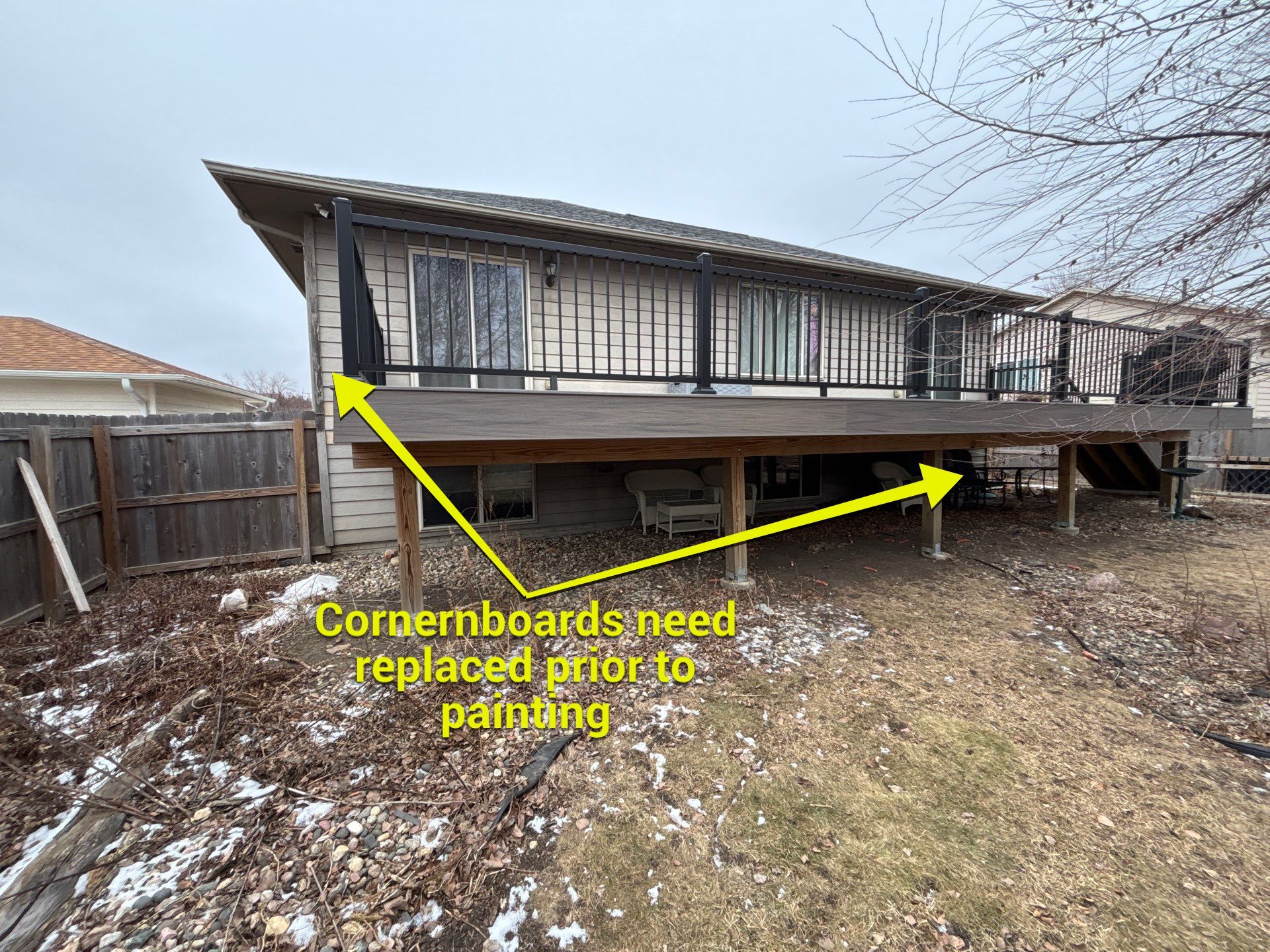 Exterior Painting and Wood Trim Replacement in Sioux Falls by Select Painting, Coatings & Garage Cabinets