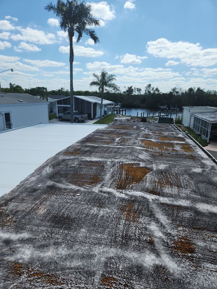 Tropical 924 100% Silicone Roof Coating Repair using Acrylic Resin by Morton Roofing, Inc.