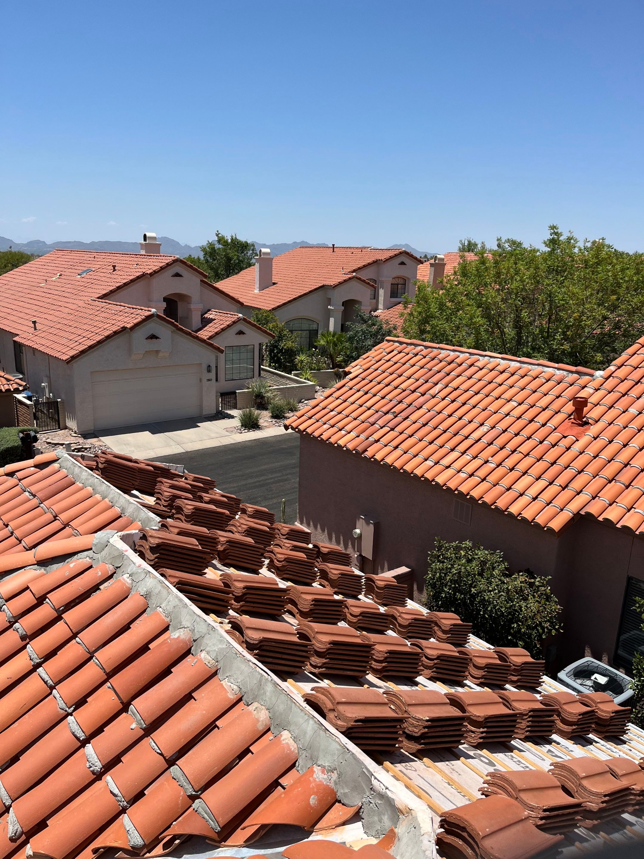 Residential Tile Roof Replacement and Decking Repair in Tucson- 85718 by West Coast Roofing AZ