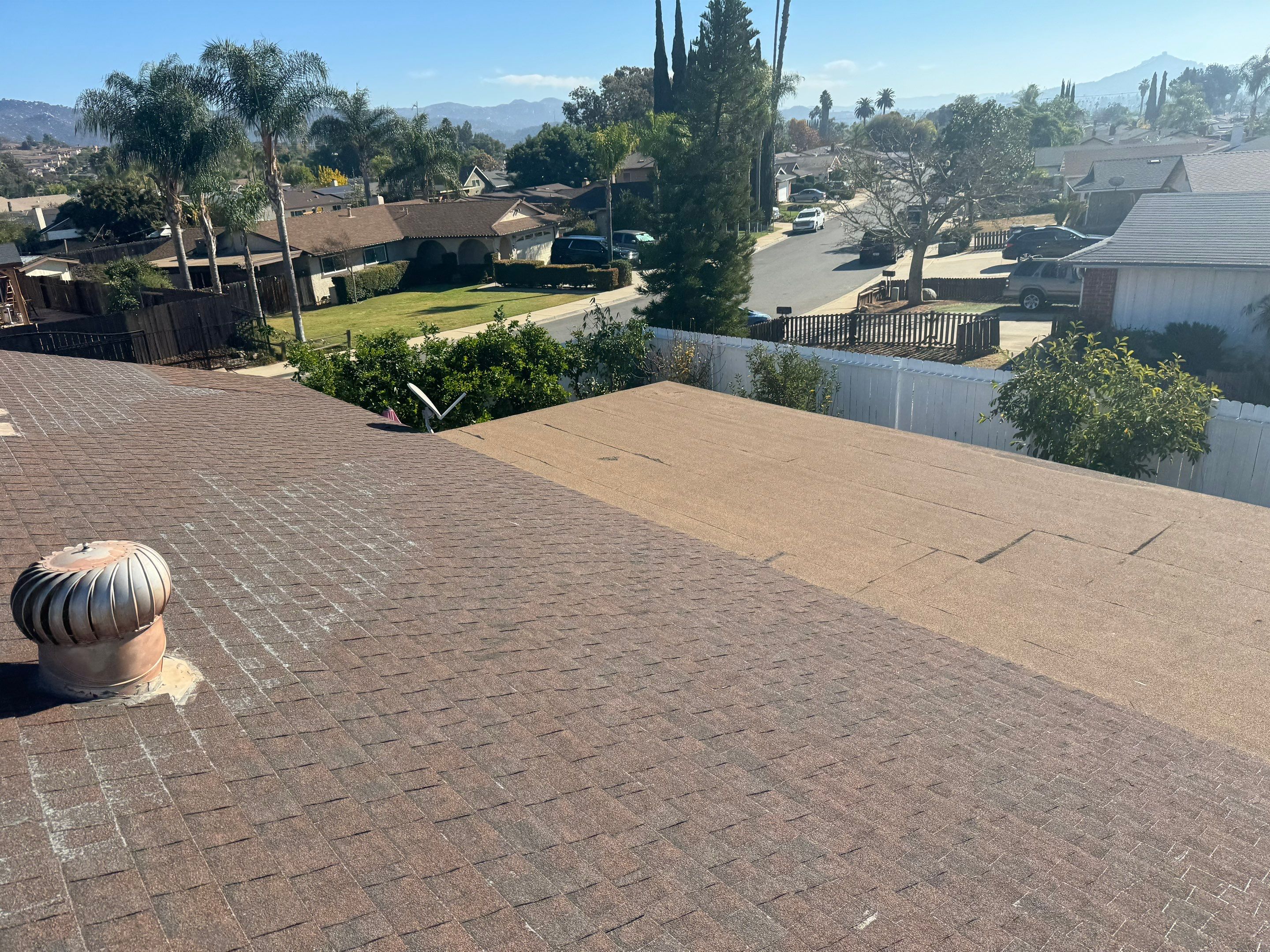 Escondido Shingle Roof Replacement & Torch-Down Patio Roof by Zenith Roofing Services 