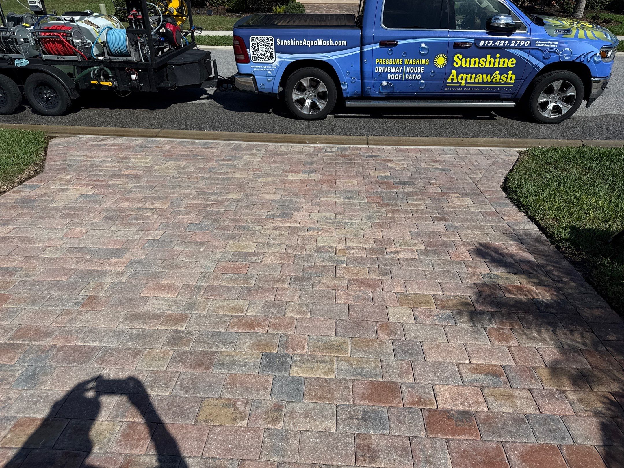 Paver Pool Deck, Driveway & Concrete Tile Roof Cleaning in River Strand, Bradenton, FL | Sunshine AquaWash by Sunshine AquaWash