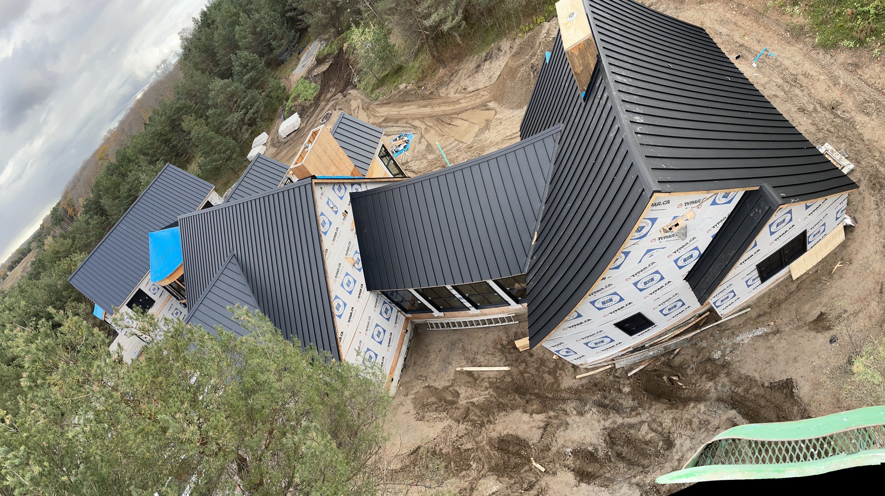 New Home Construction using 16" Standing Seam Panels by Jay Carter Roofing & Sheet Metal