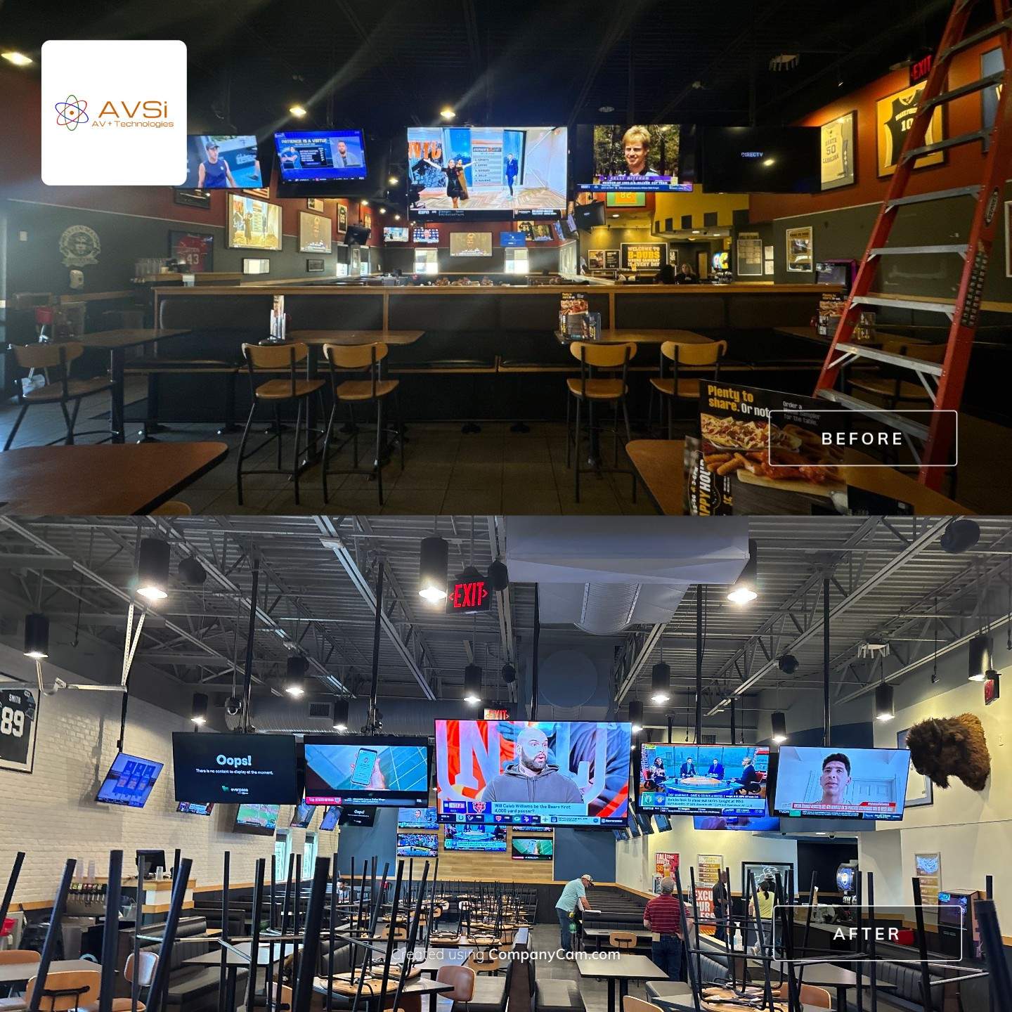Sports bar AV Remodel by AVSi