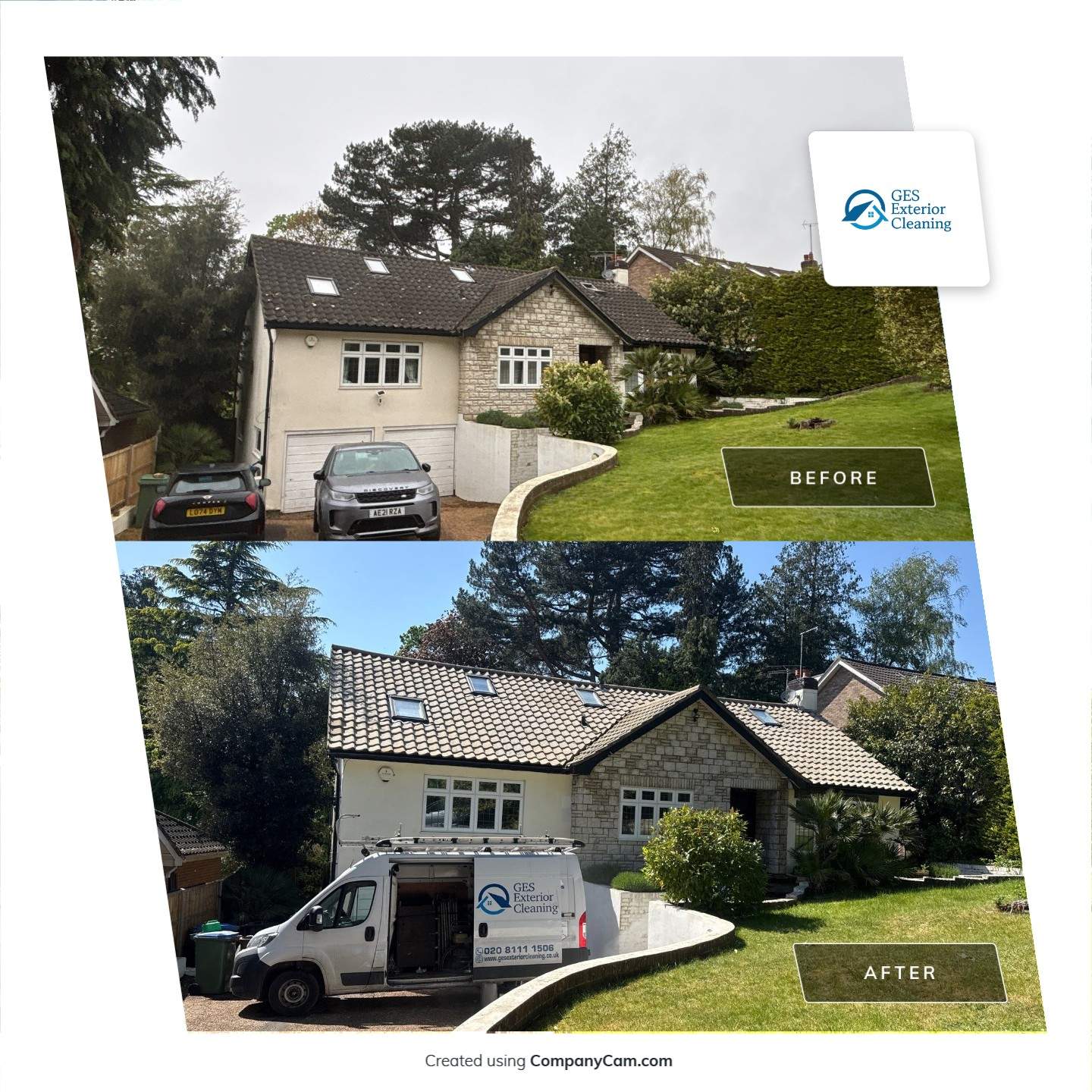 Roof And Render Clean Surrey by Ges Exterior Cleaning ltd
