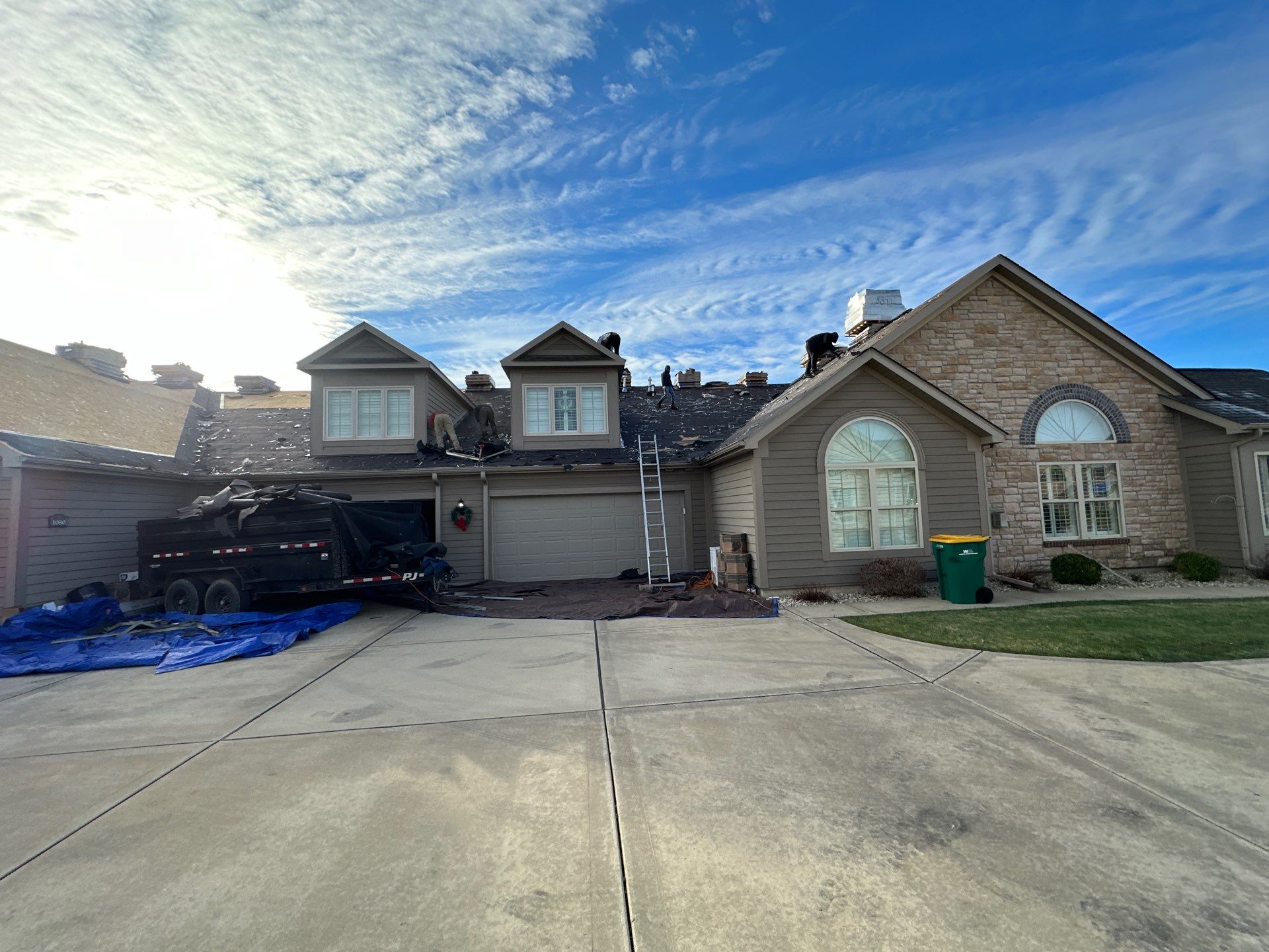 Installation of New Roof by H&F Exteriors