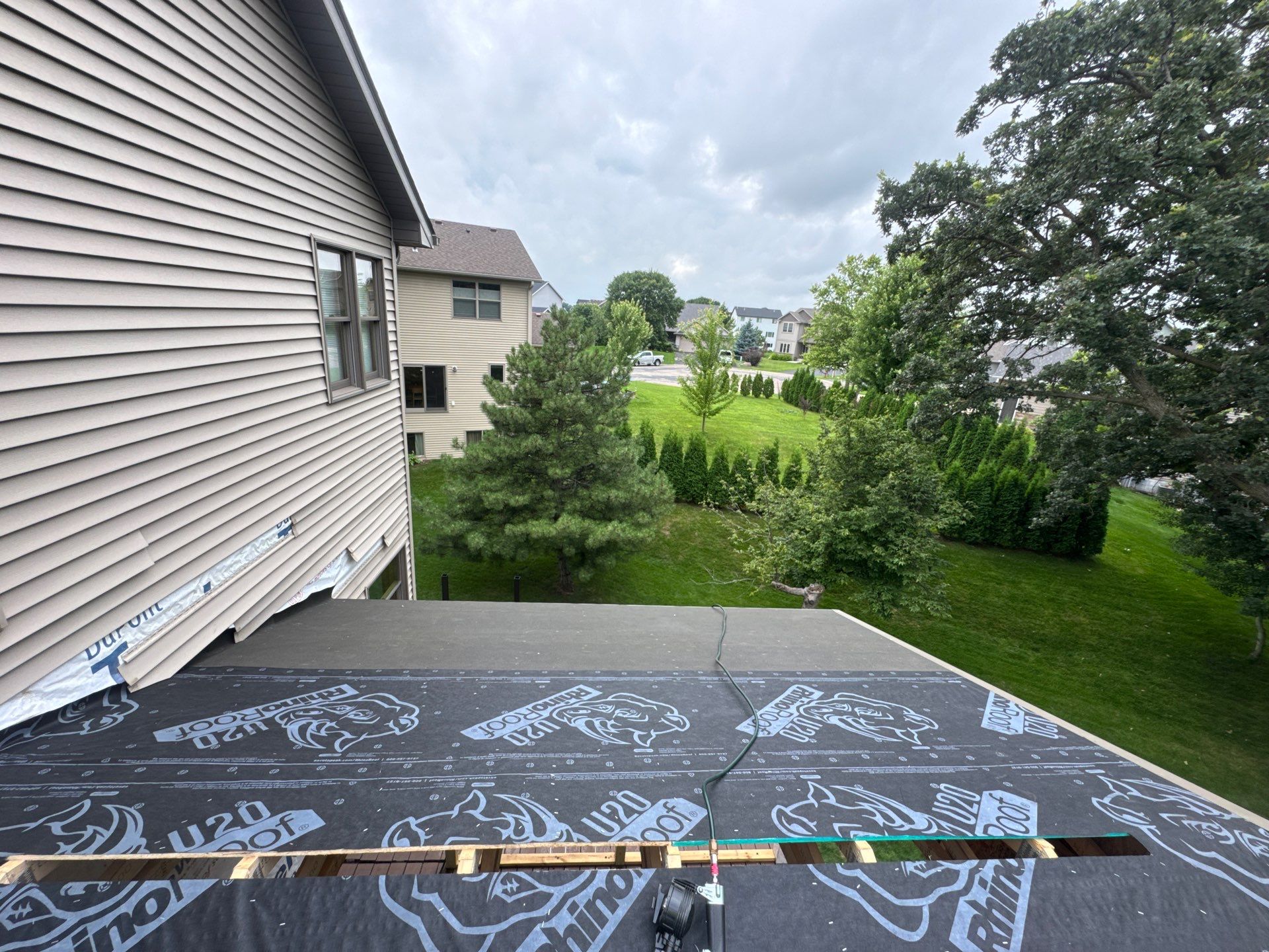 Atlas Roofing Shingle Installation on Porch Addition – Delano, MN by Next Level Seamless Gutters / Exteriors Inc.
