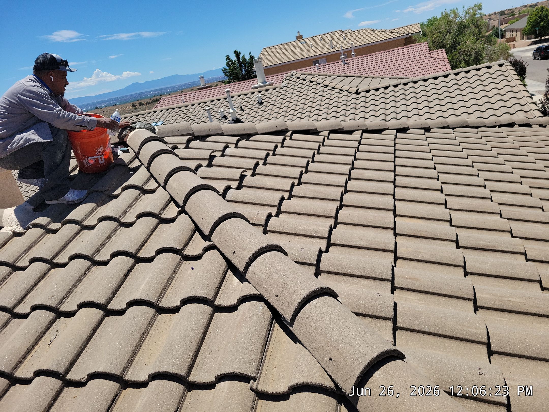 Comprehensive Concrete Tile Roof Underlayment replacement and Vent Sealing in Albuquerque by Doyle Roof Masters Inc