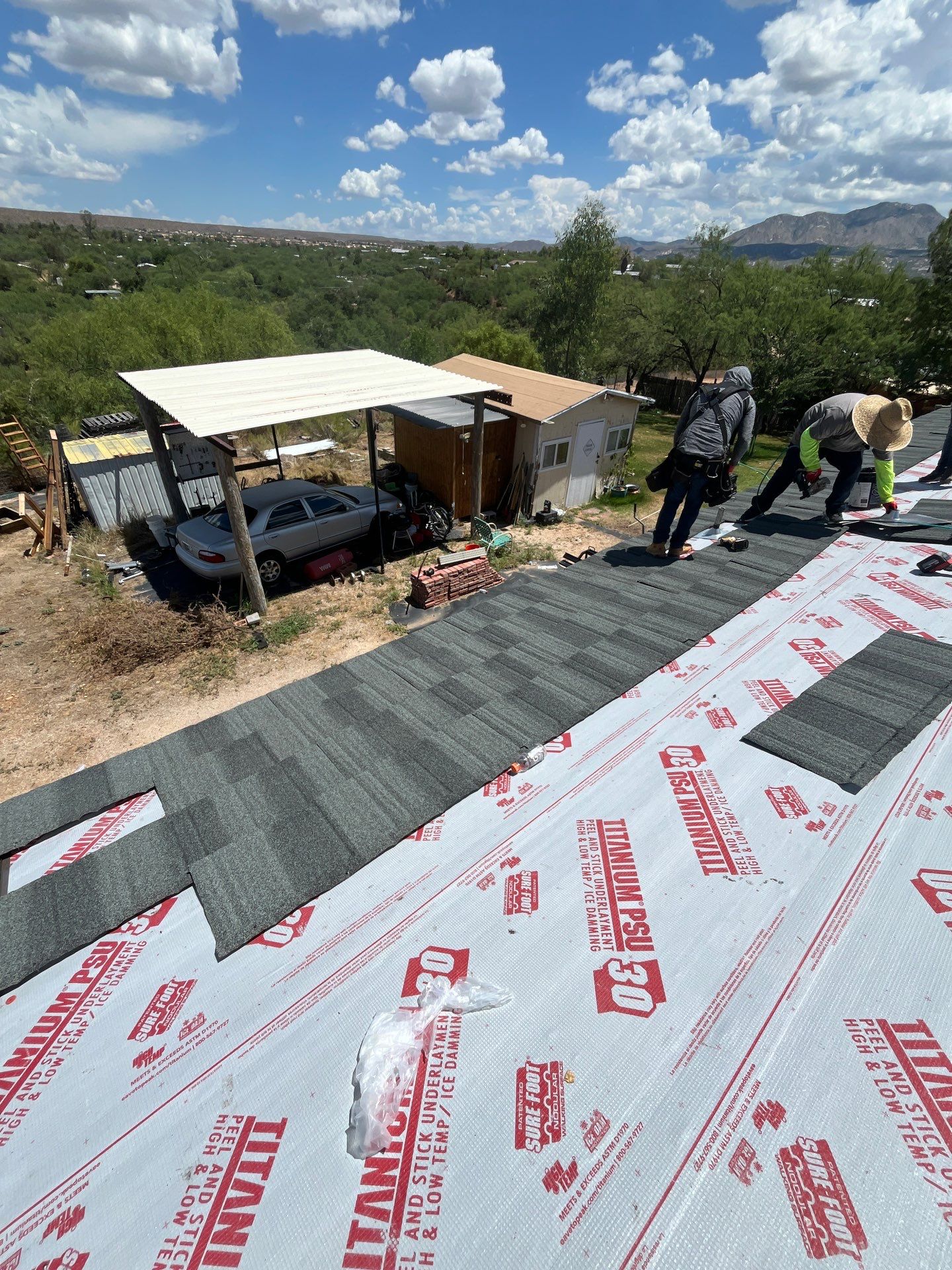 Storm Gray Stone Coated Steel by Reimagine Roofing