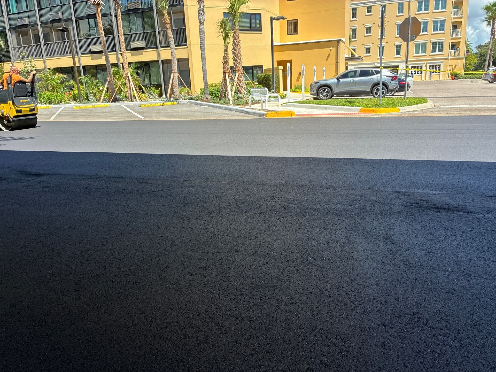 Comprehensive Parking Lot Mill and Overlay with Custom Line Striping in Venice by Everline Coatings & Services - Southwest FL